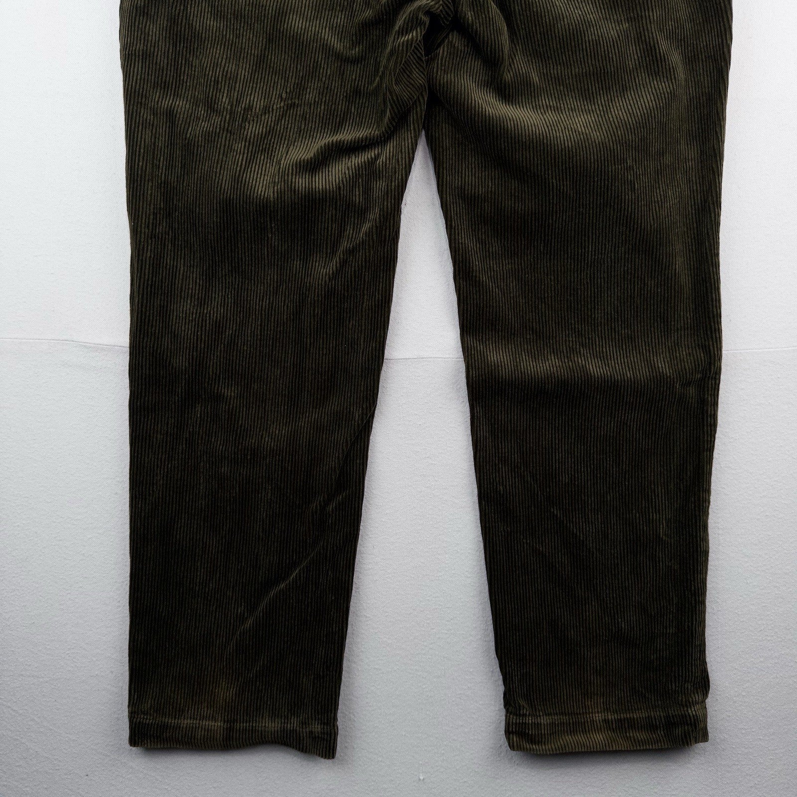 90's Vtg Polo Ralph Lauren Corduroy Pant Mens 38x32 Olive Green Wide Wale
