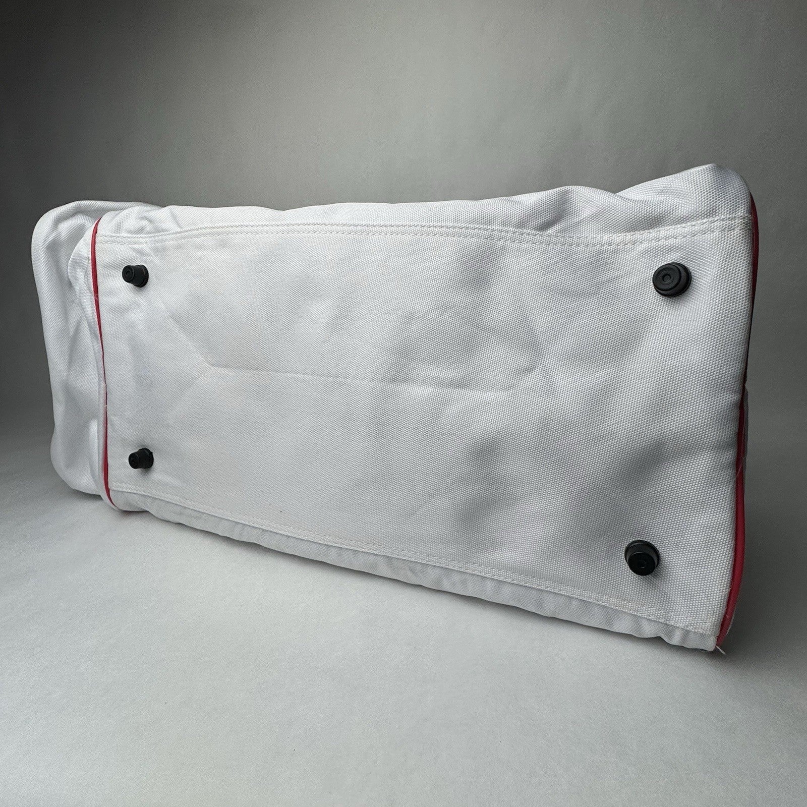 Vintage Lacoste Parfums Duffle Bag White Gym Essential 22”x10”x12”