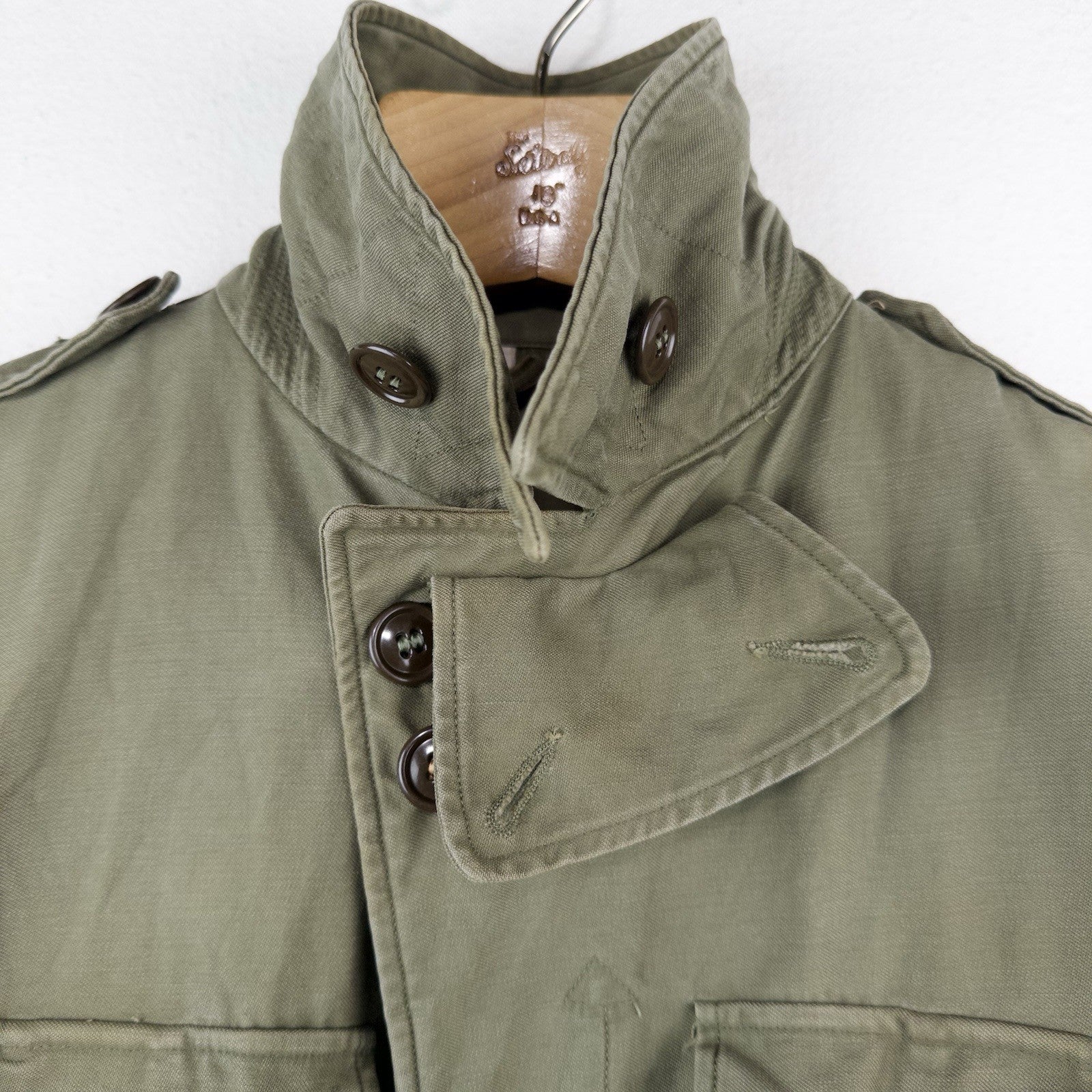40’s Vtg US Army M43 Field Jacket OD Green Men’s 38R US Military WWII