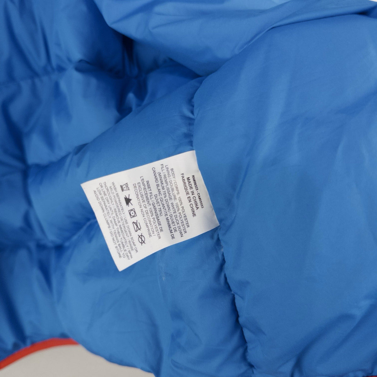 Nike Sportswear Windrunner Down Puffer Jacket Men’s Large Blue White Colorblock