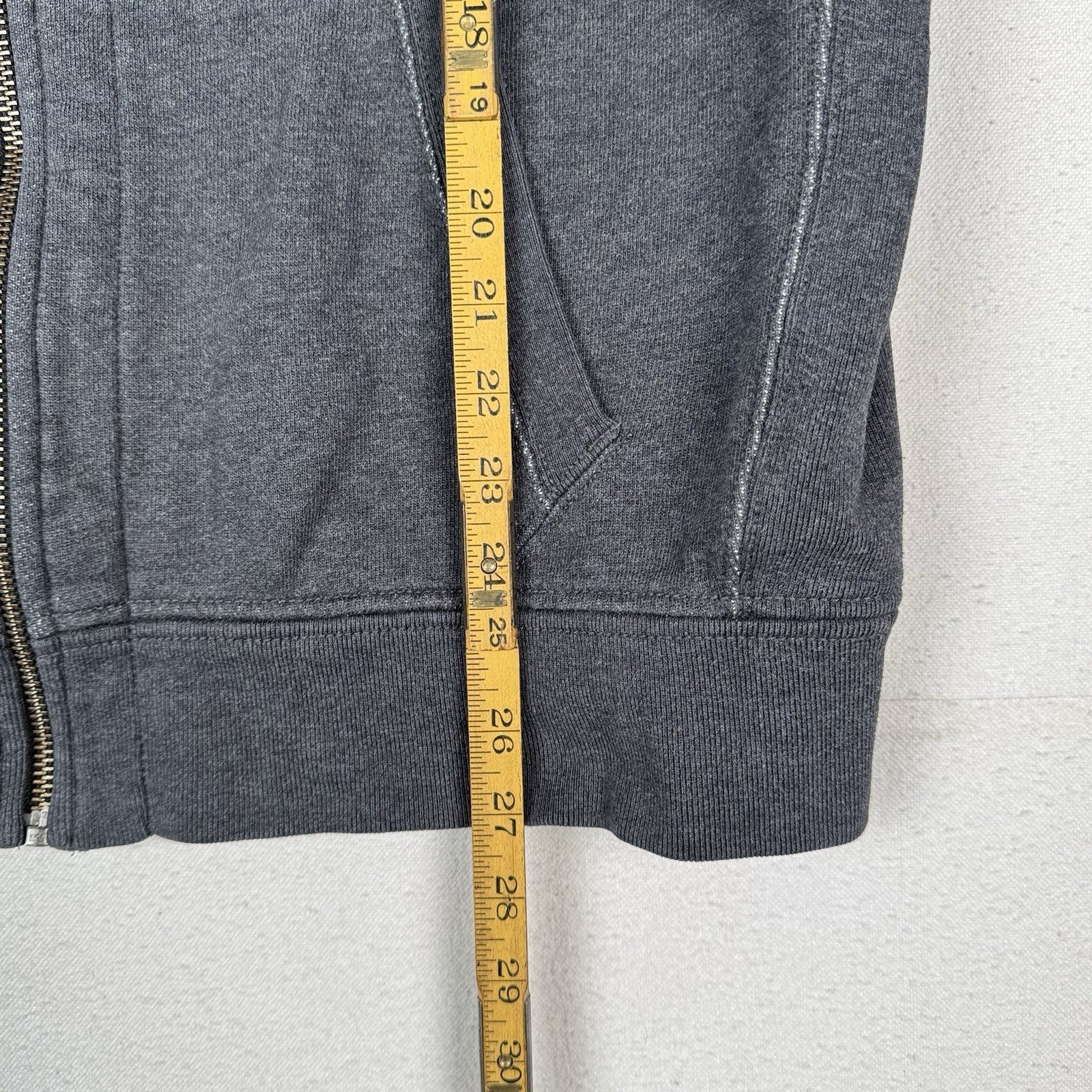 Polo Ralph Lauren Thermal Hoodie Men’s XL Full Zip Gray/Brown Sweatshirt *Read