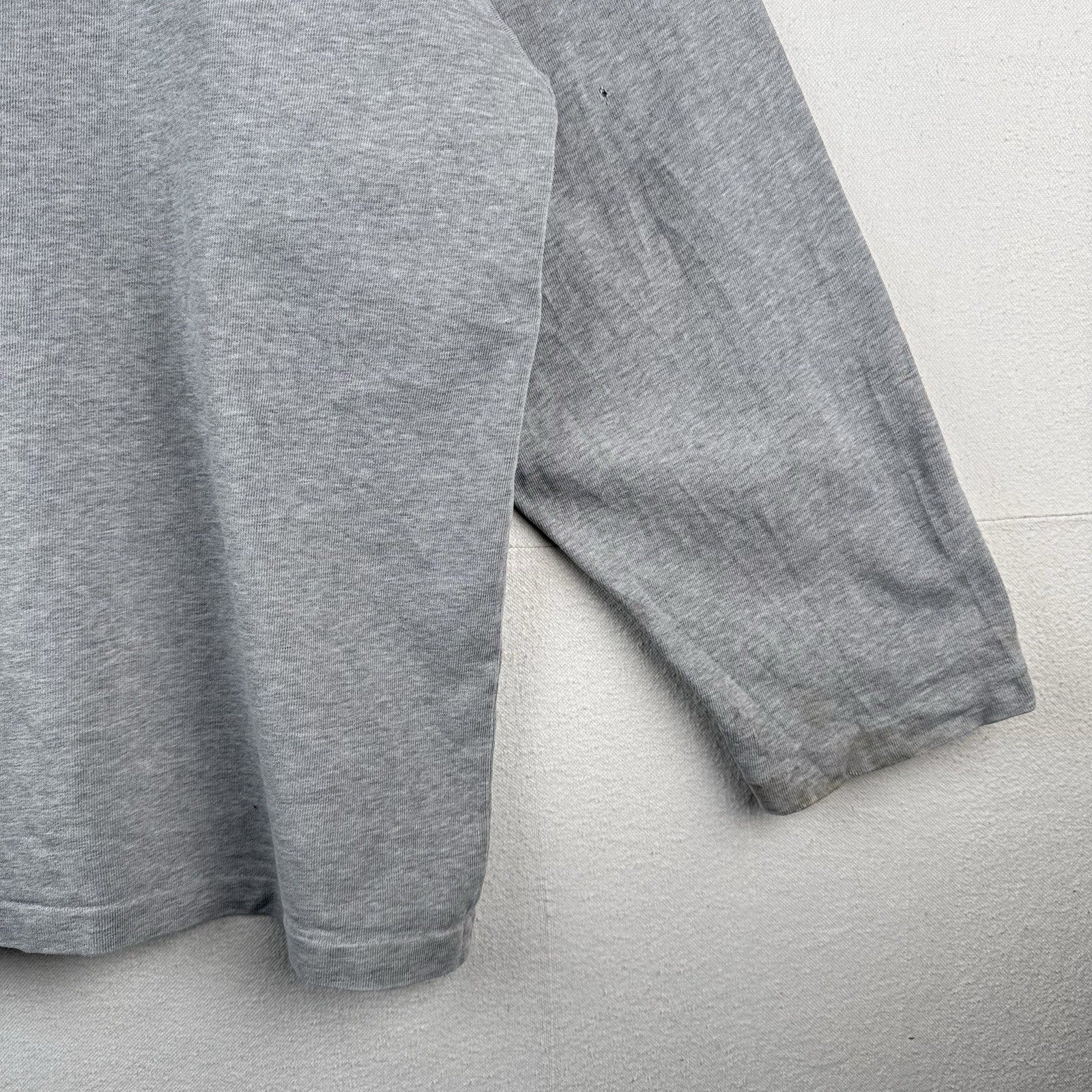 90’s Vtg Polo Ralph Lauren Hockey Gray Jersey Sweatshirt Mens 2XL *Distressed