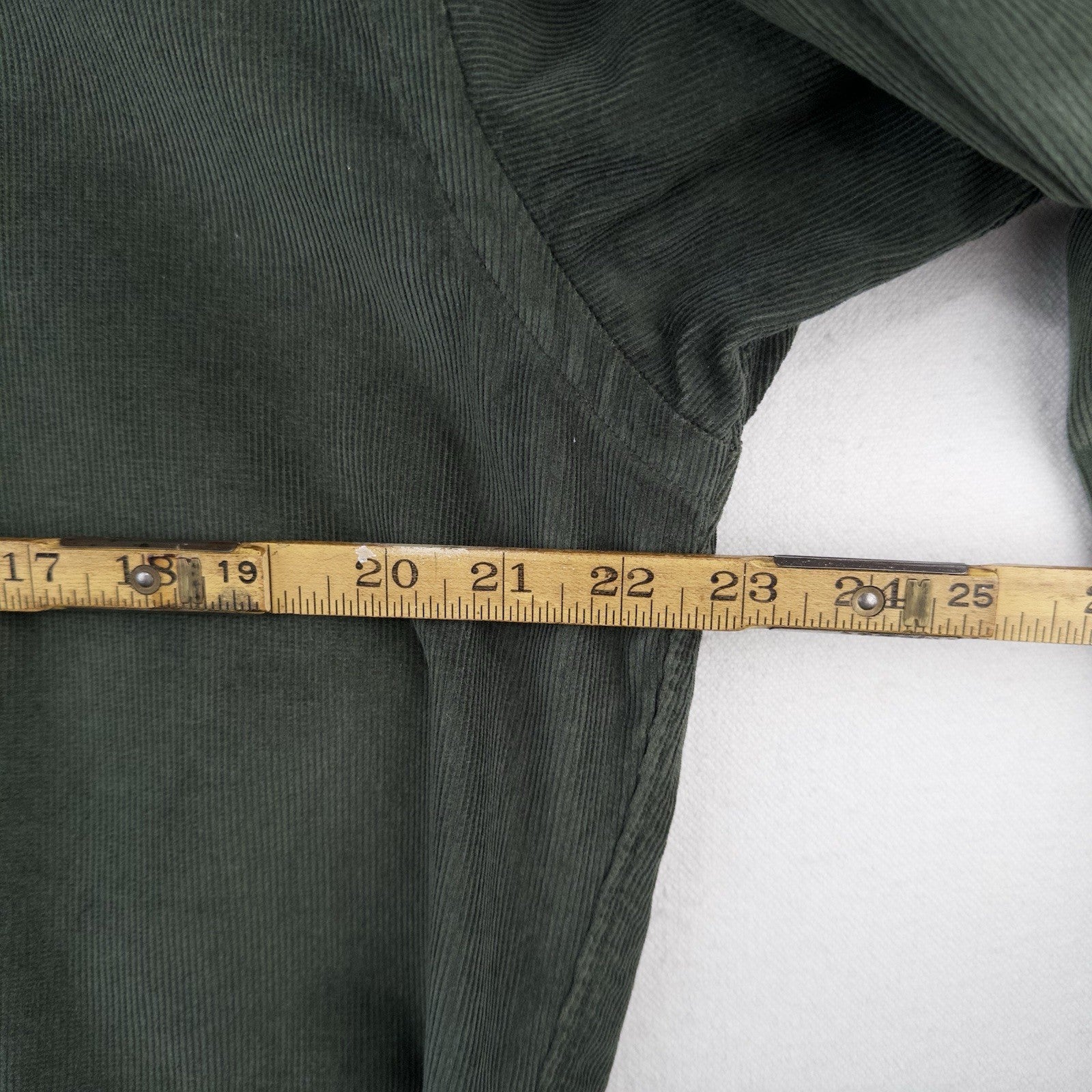 90’s Vtg Polo Ralph Lauren Men’s S Green Blair Corduroy Button Down Shirt