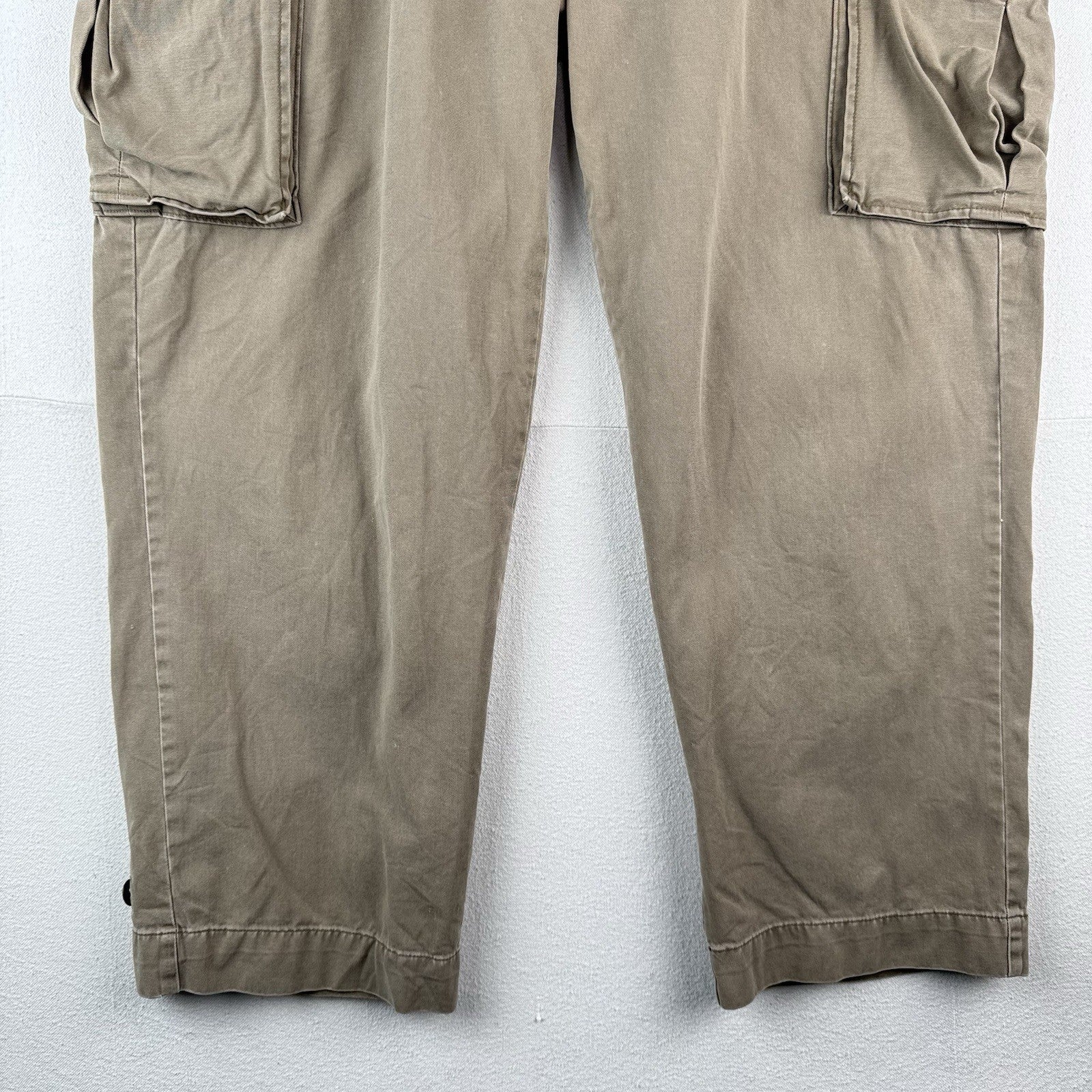 90s Vtg Polo Ralph Lauren Pants Cargo 67 Chino Mens 40x30 Brown Button Fly