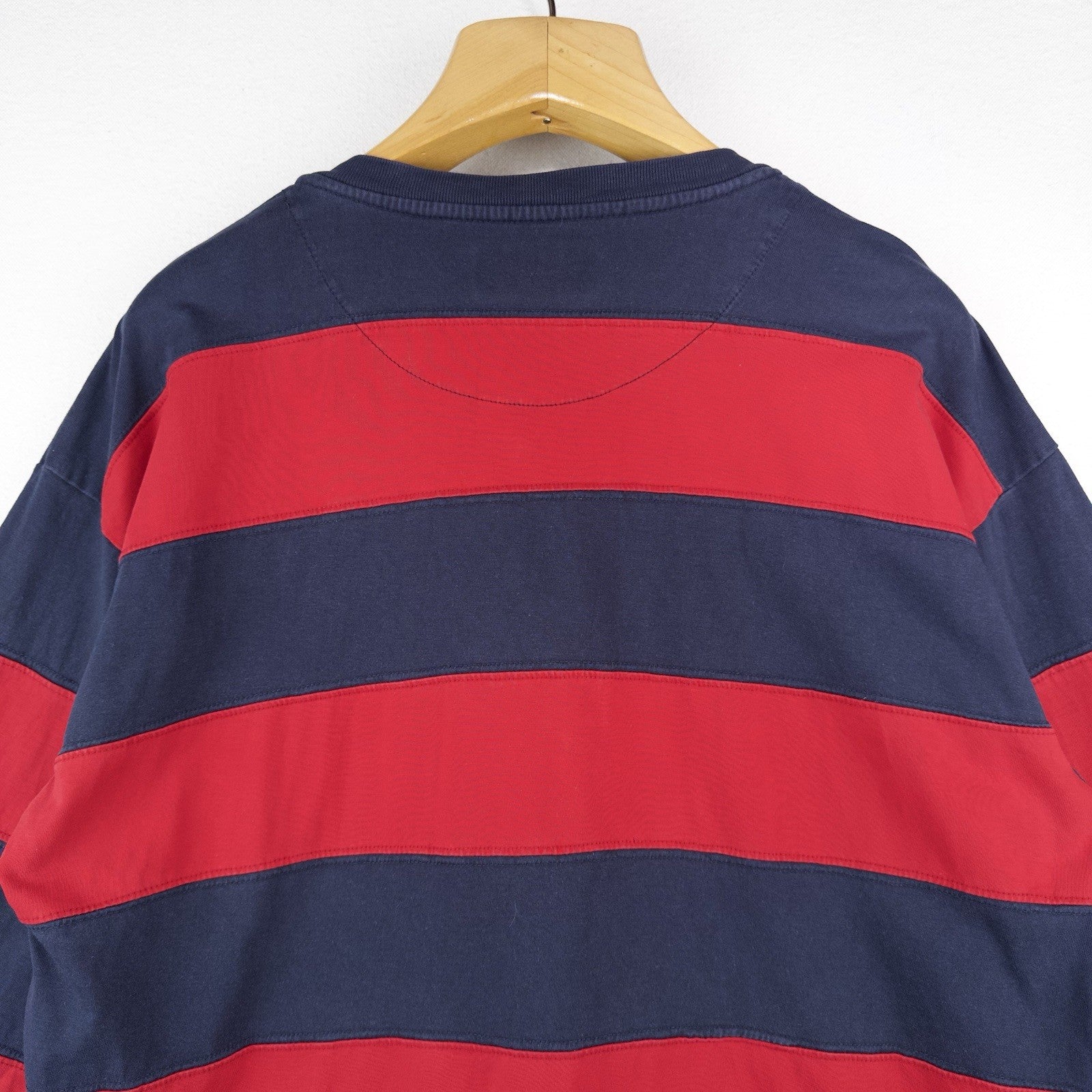 90’s Vtg Polo Ralph Lauren Henley Colorblock Striped Long Sleeve Shirt Men’s L