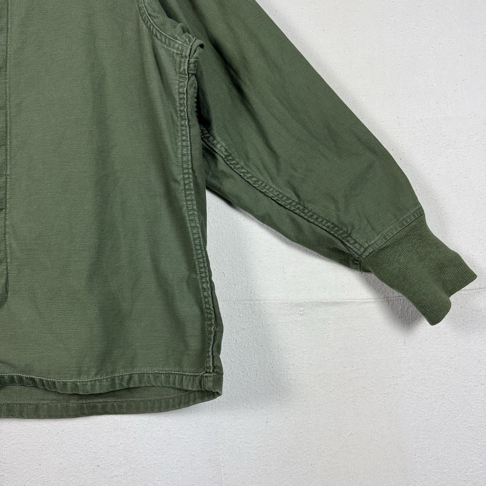 70s US Military Liner Shirt Chemical Protective Button Shirt Large 8415009008249