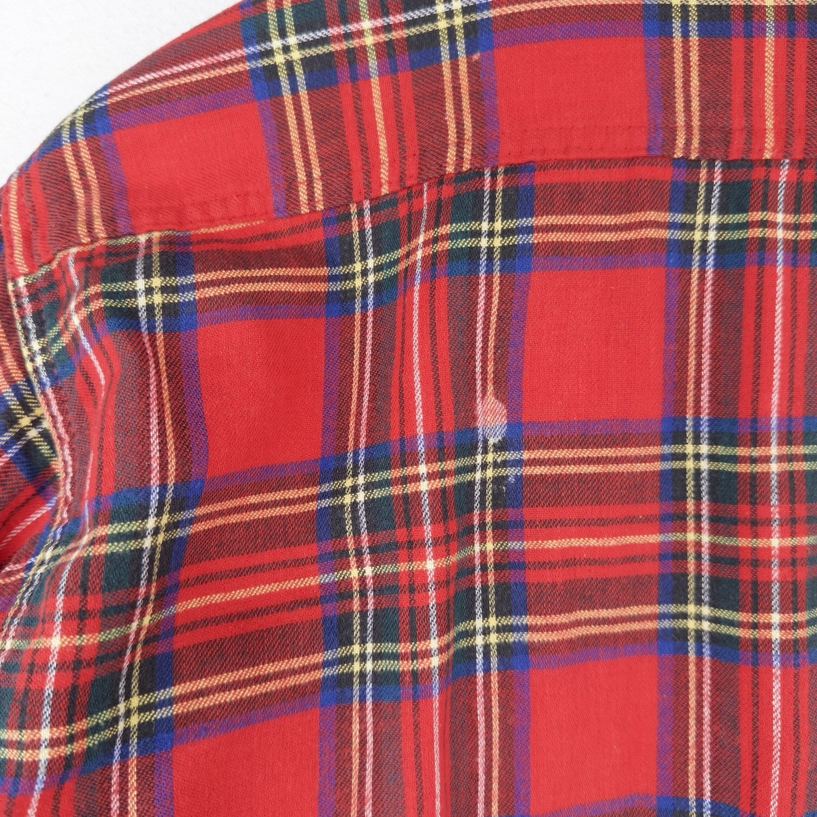 80’s Vtg LL Bean Flannel Lined Jacket Men’s M Red Tartan Plaid Shacket