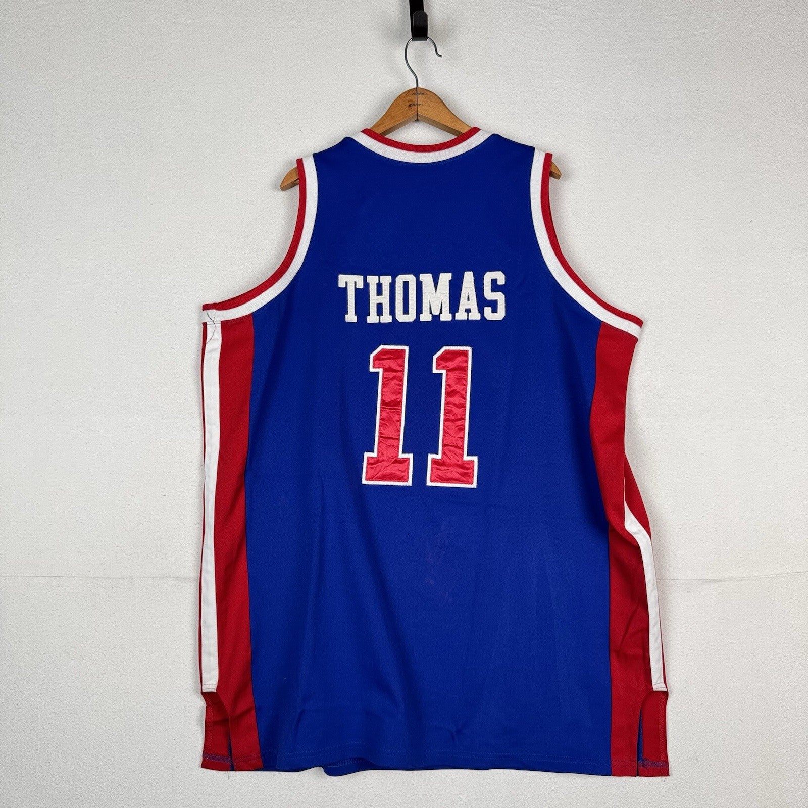 Vintage Detroit Pistons Isiah Thomas Jersey Mens 2XL Mitchell Ness Made In USA