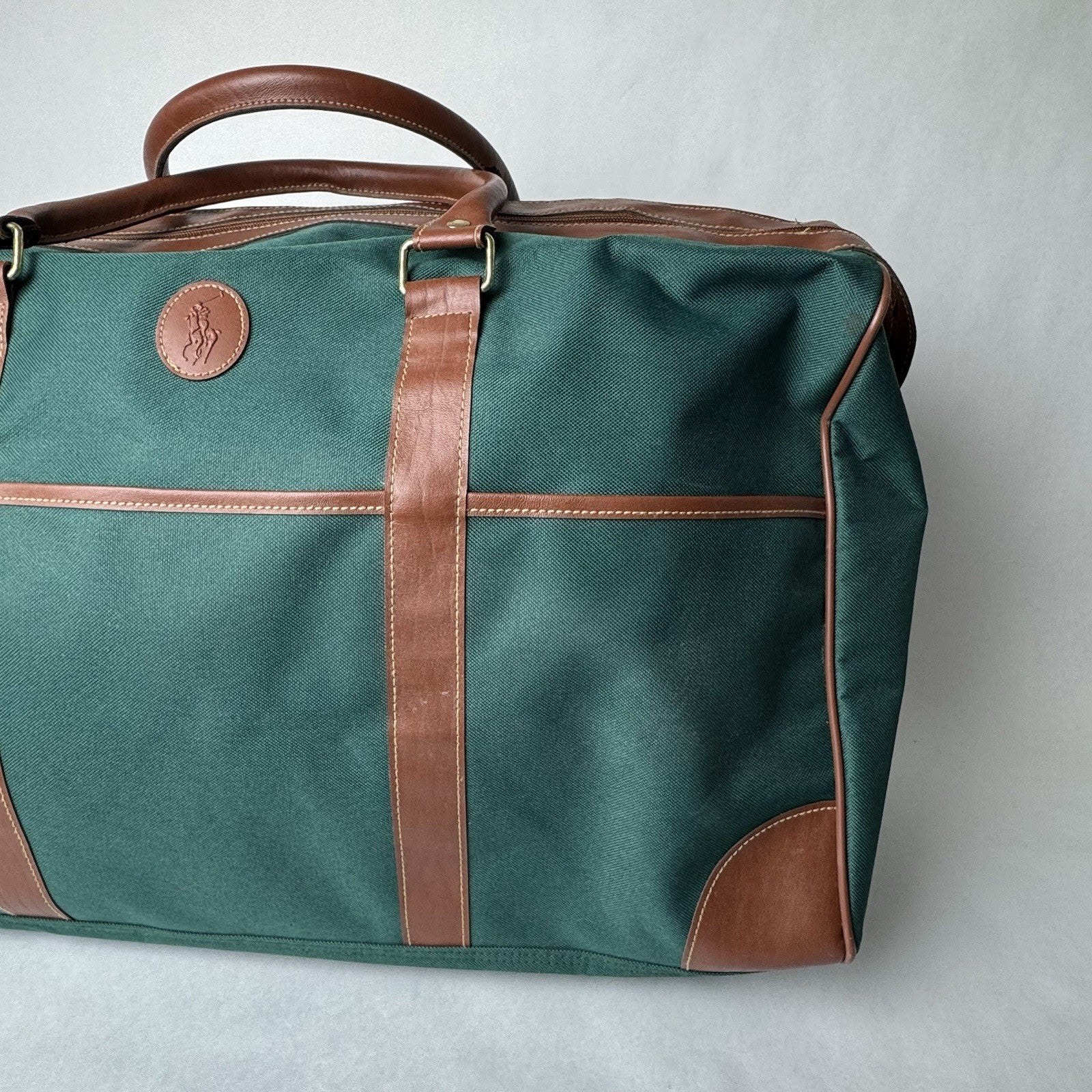 Vintage Ralph Lauren Weekender Carryall Bag 22”x11”x14” w/Shoulder Strap *Read