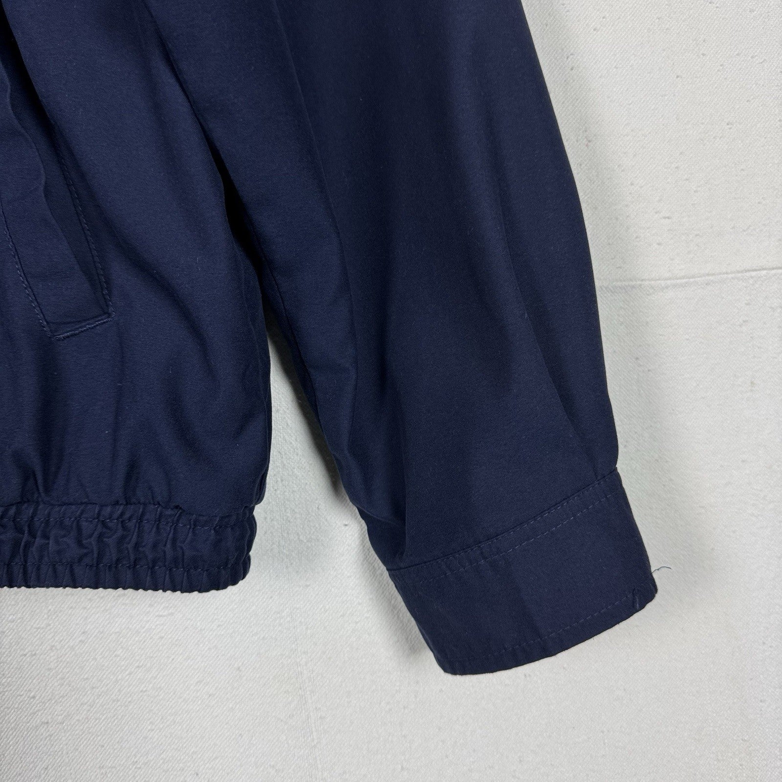 Polo Ralph Lauren Cotton Plaid Lined Harrington Jacket Blue XL Tall