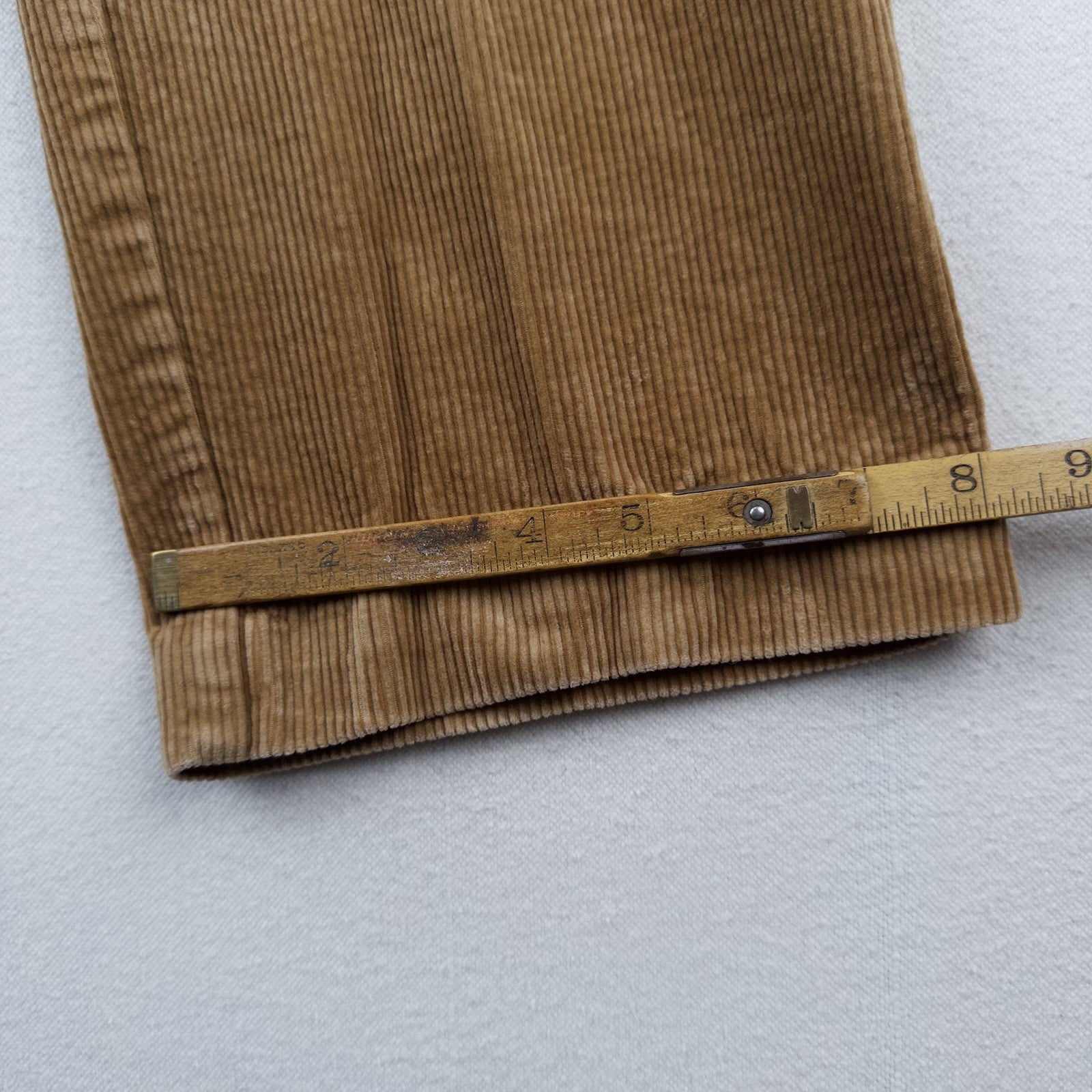 90’s Vtg Polo Ralph Lauren Corduroy Pants Classic Fits 34x26 Tan Brown Wide Wale