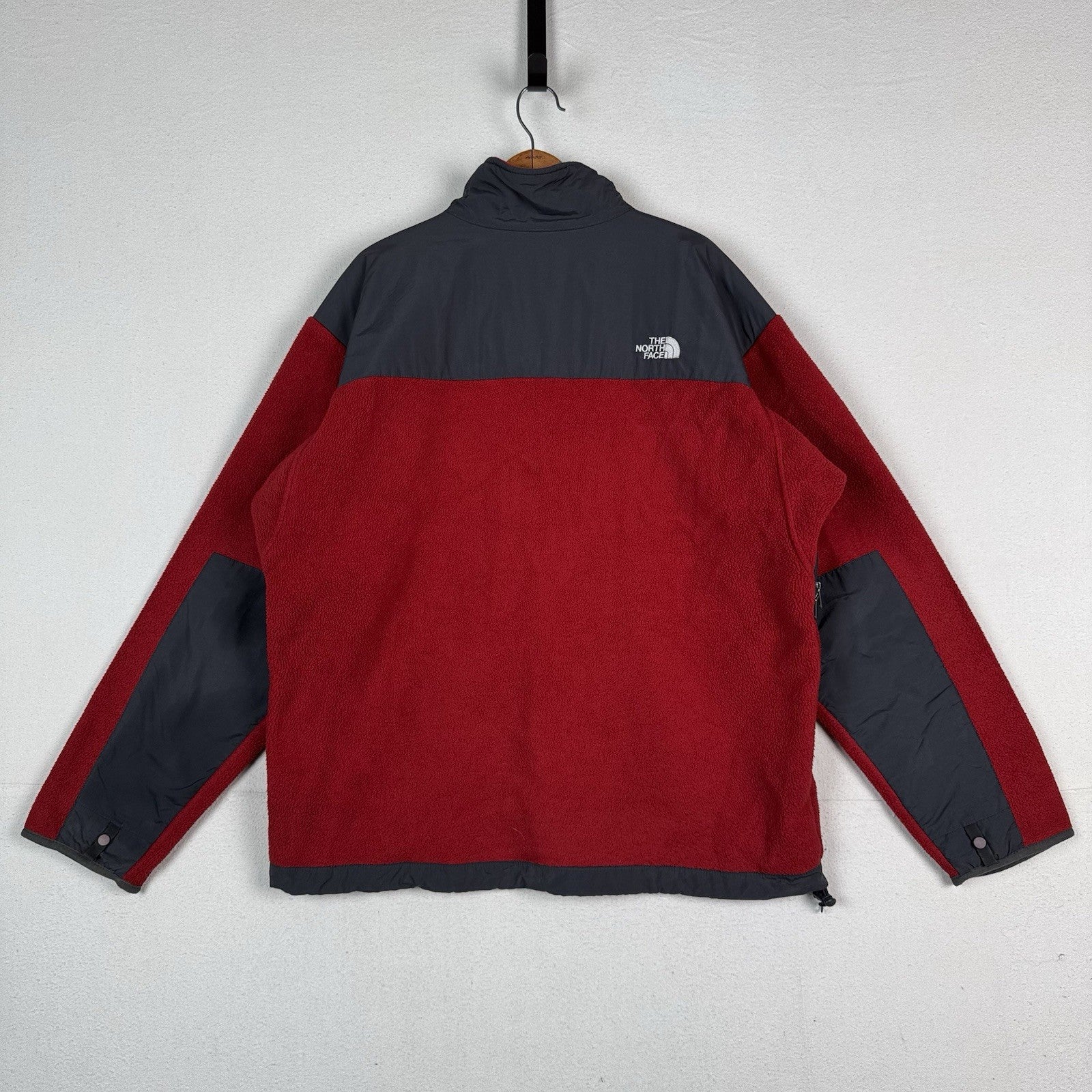 Vintage The North Face Denali Polartec Fleece Jacket Men’s Red/Gray Full Zip XL