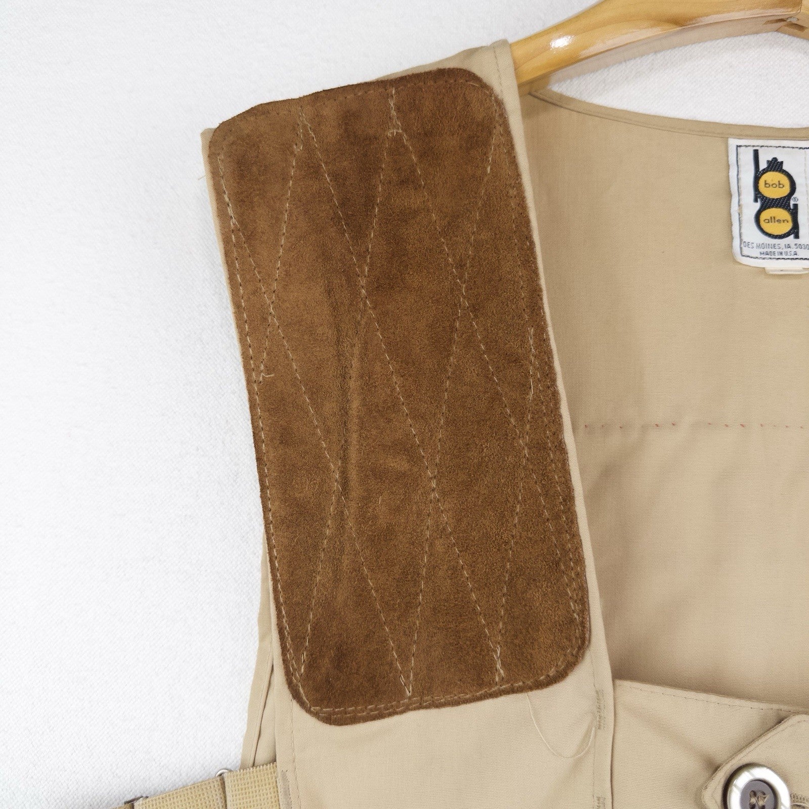 50’s Vtg Bob Allen Sportswear Shooting Vest Men’s Large Back Patch