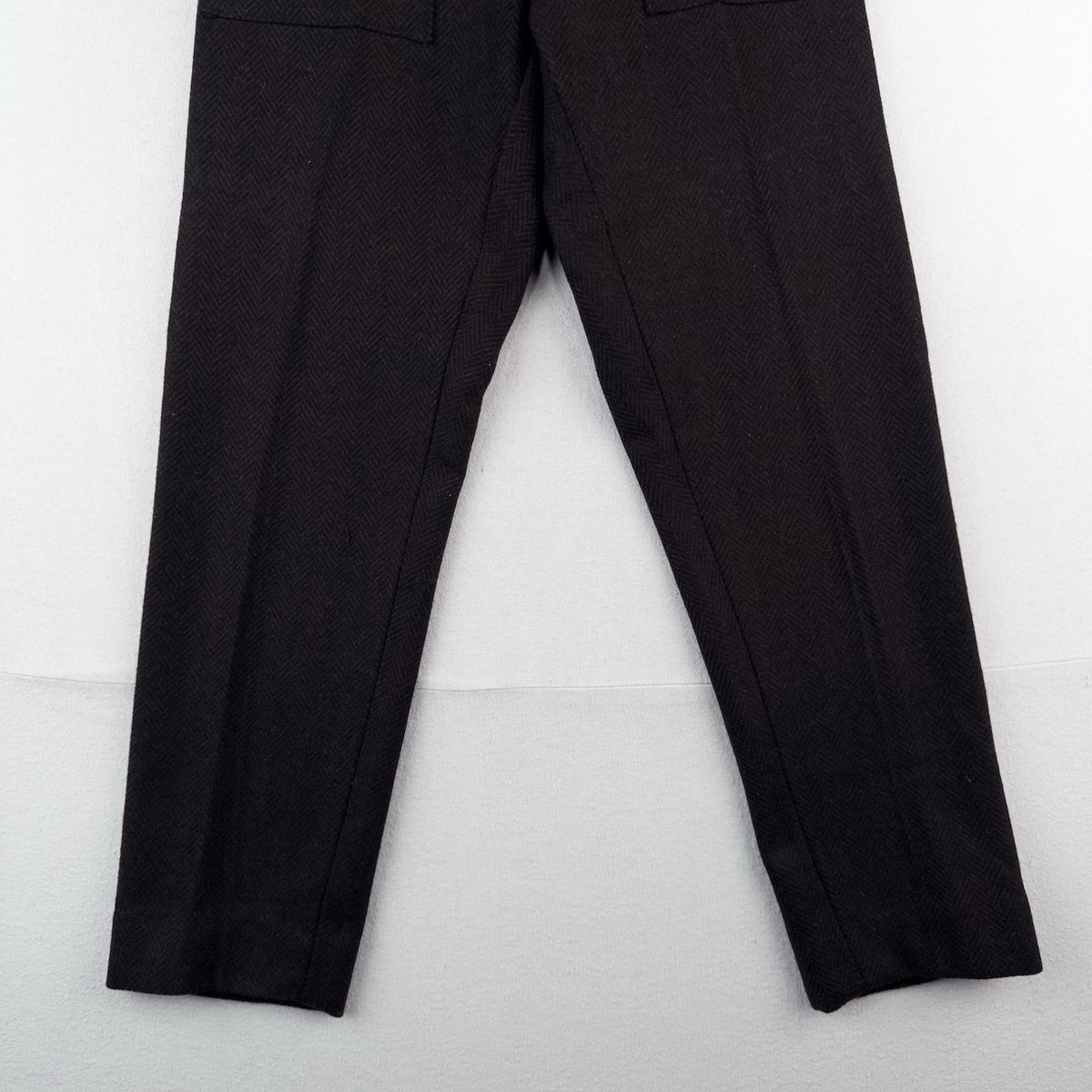 50's Vtg Monarch Mfg Co. Boys Wool Pants 28x28 Brown Herringbone