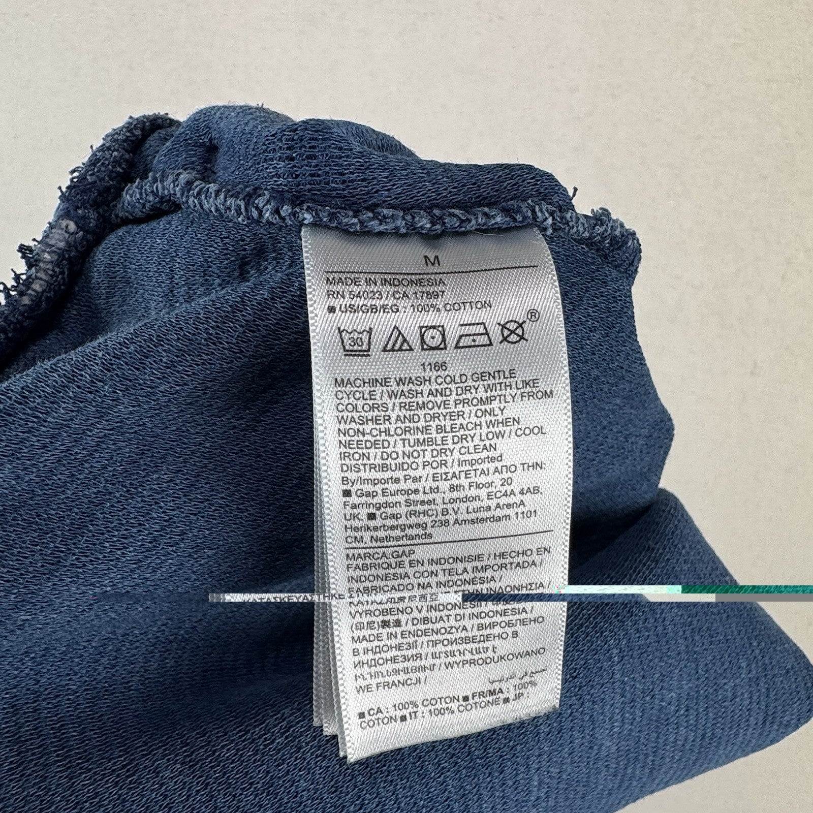 Vintage GAP Indigo Women’s M Track Lounge 2” Shorts Cotton Pockets Elastic Waist