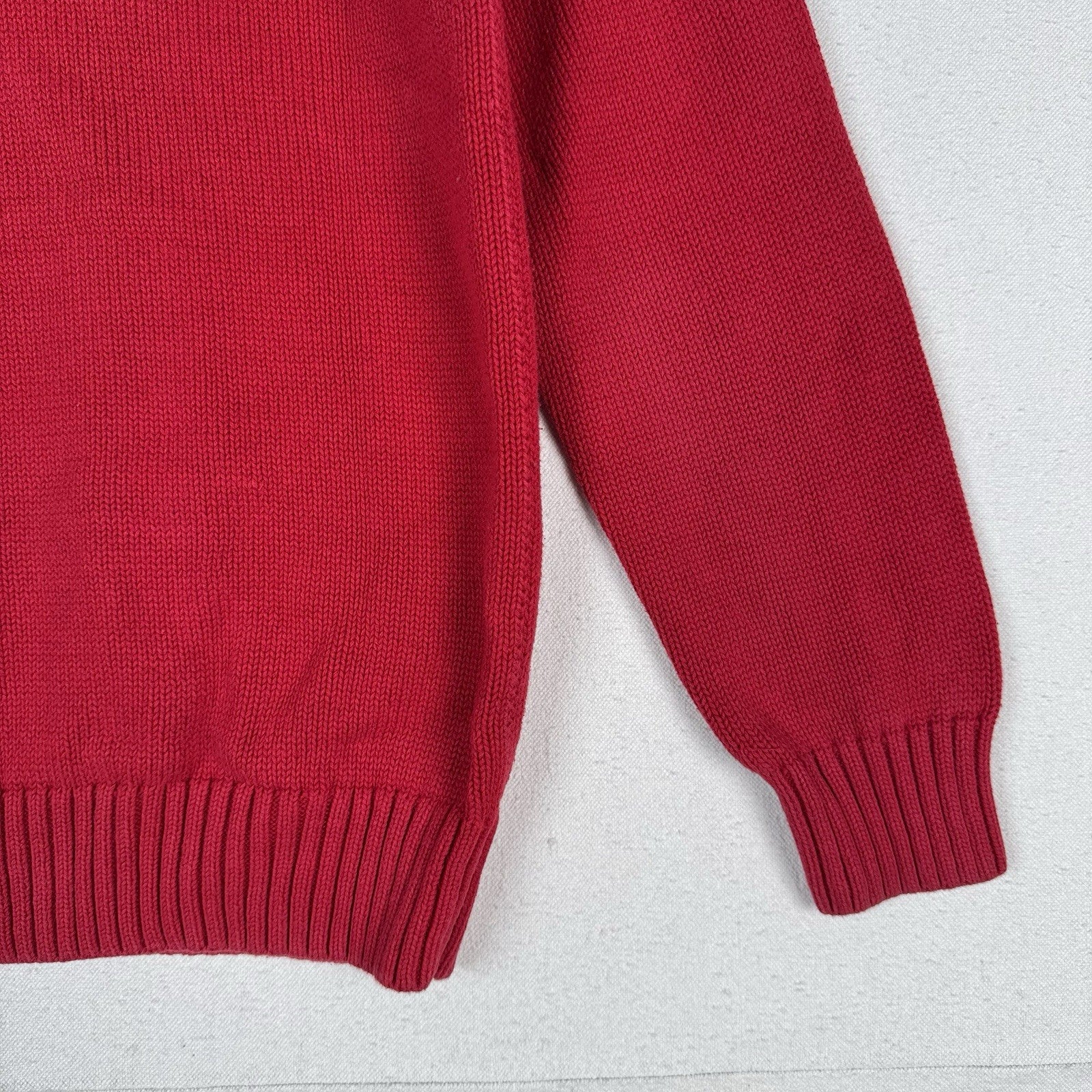 Polo Ralph Lauren Youth Red Shawl Collar Knit Sweater Boy’s XL (18-20)