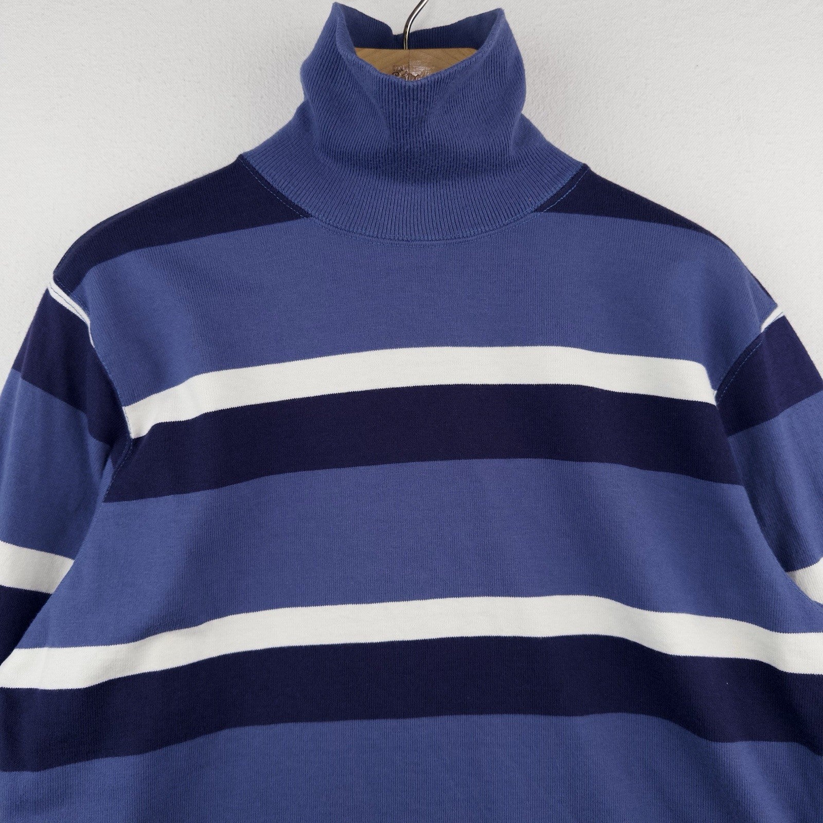 90’s Vtg Polo Ralph Lauren Men’s M Color Block Stripe Turtleneck Made In USA