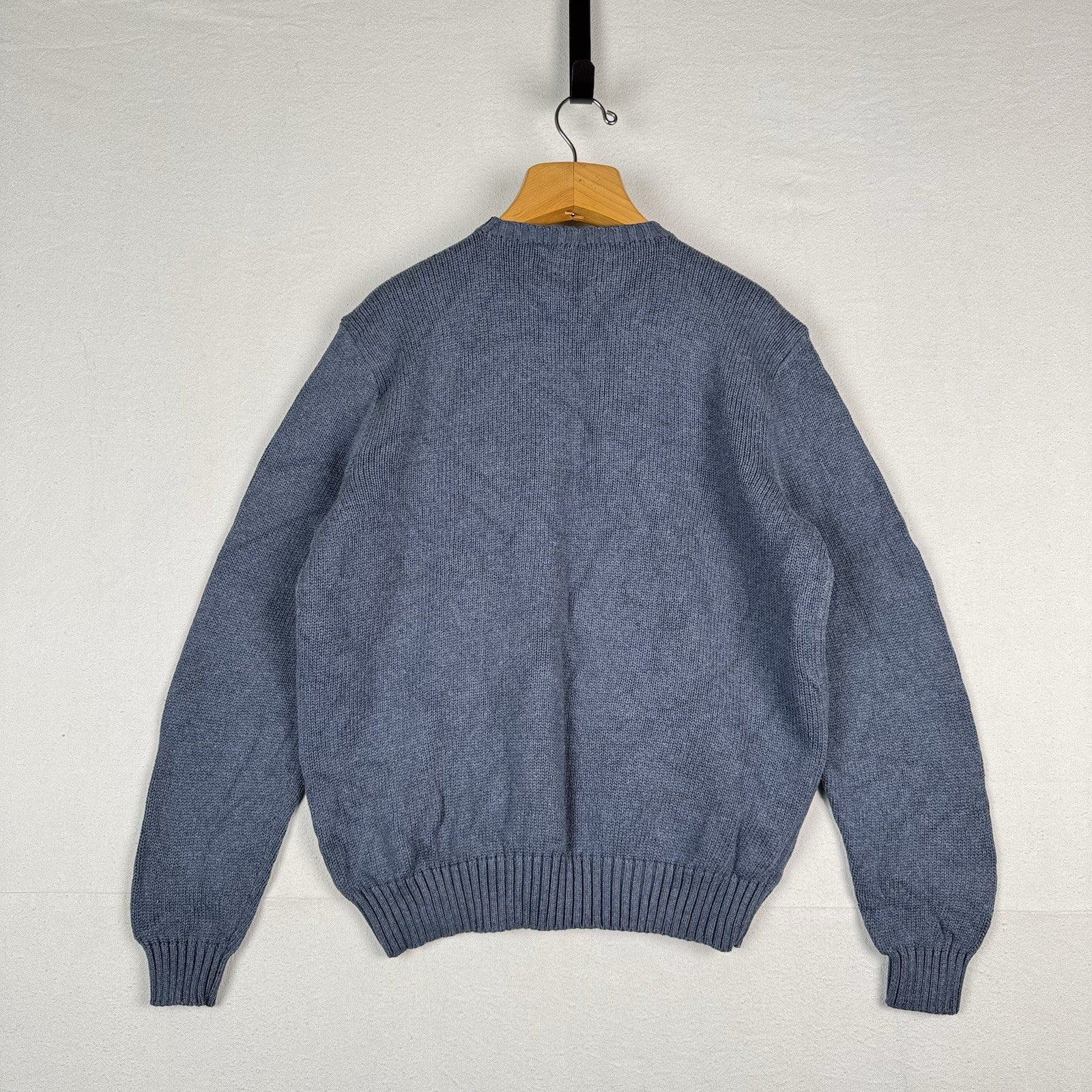 90’s Vintage Polo Ralph Lauren Sweater Men’s XL Light Blue Knit Pullover