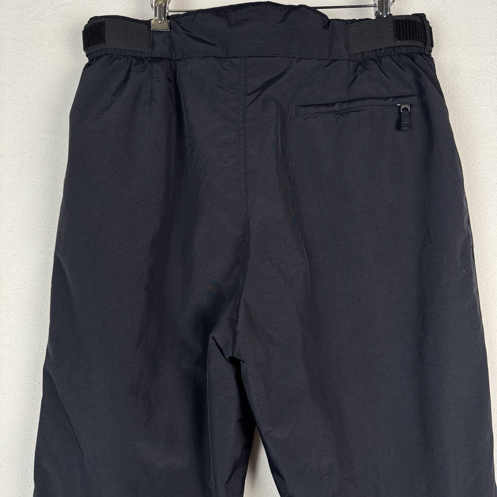 Lands’ End Insulated Snow Pants Womens 16 Black Lined Pockets Winter Waterproof