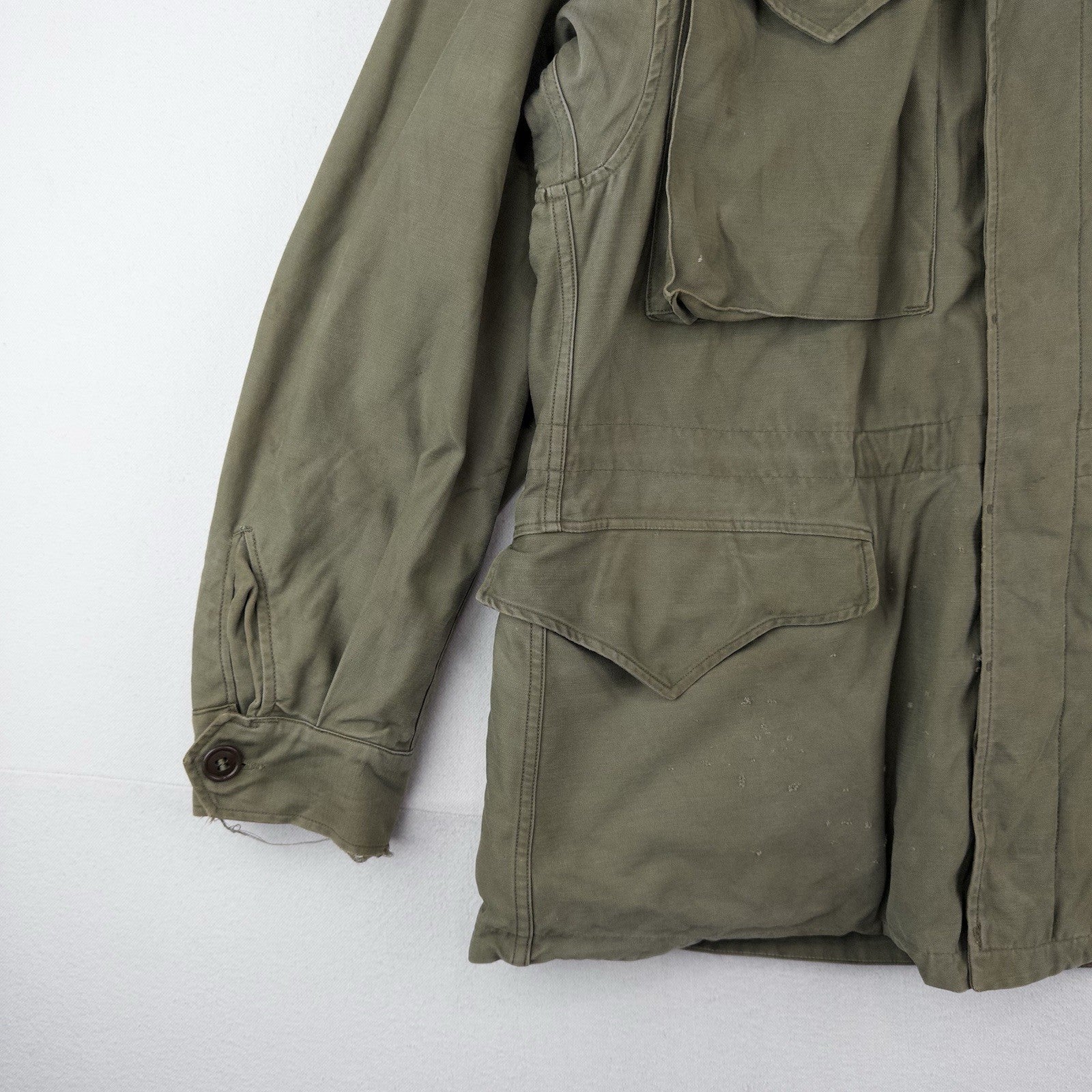 40’s Vtg US Army M43 Field Jacket OD Green Men’s 38R US Military WWII