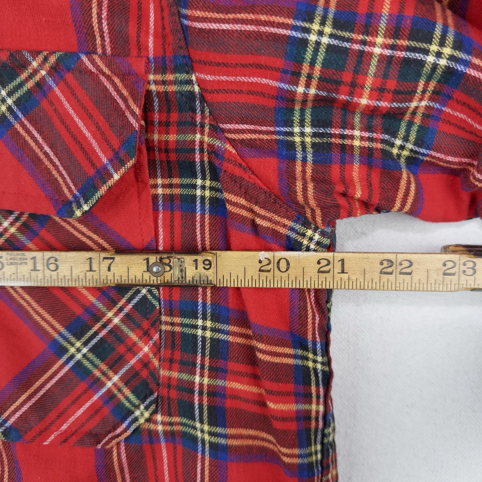 80’s Vtg LL Bean Flannel Lined Jacket Men’s M Red Tartan Plaid Shacket