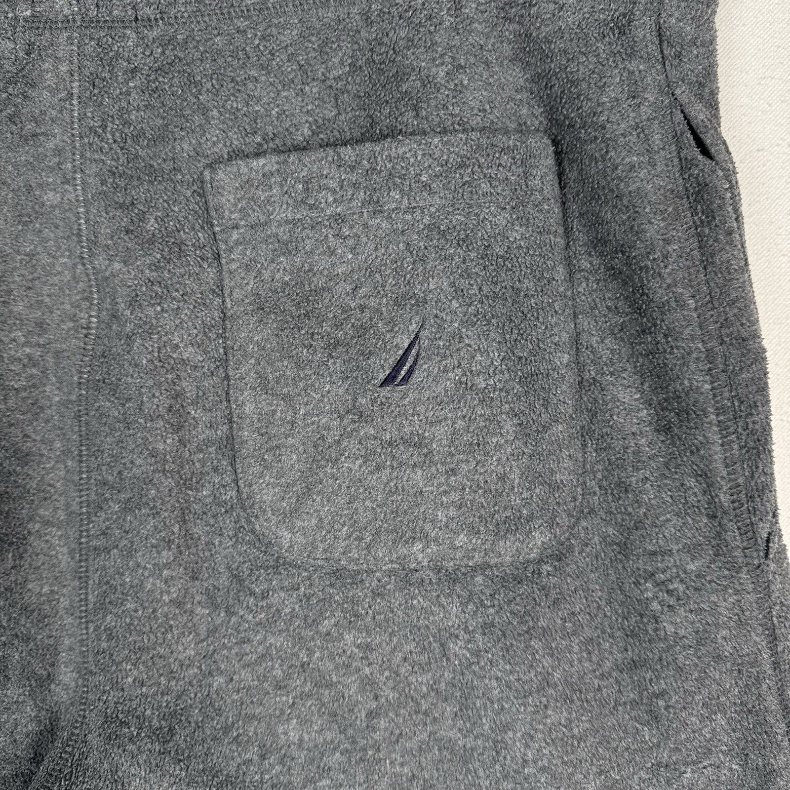 Nautica Men’s Fleece Sweatpants Gray Size Medium Pockets