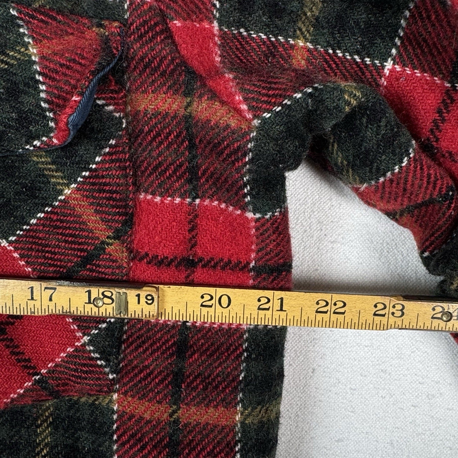 Vintage Wool Buffalo Plaid Chore Jacket Hunting Coat Men’s Medium Red Canada