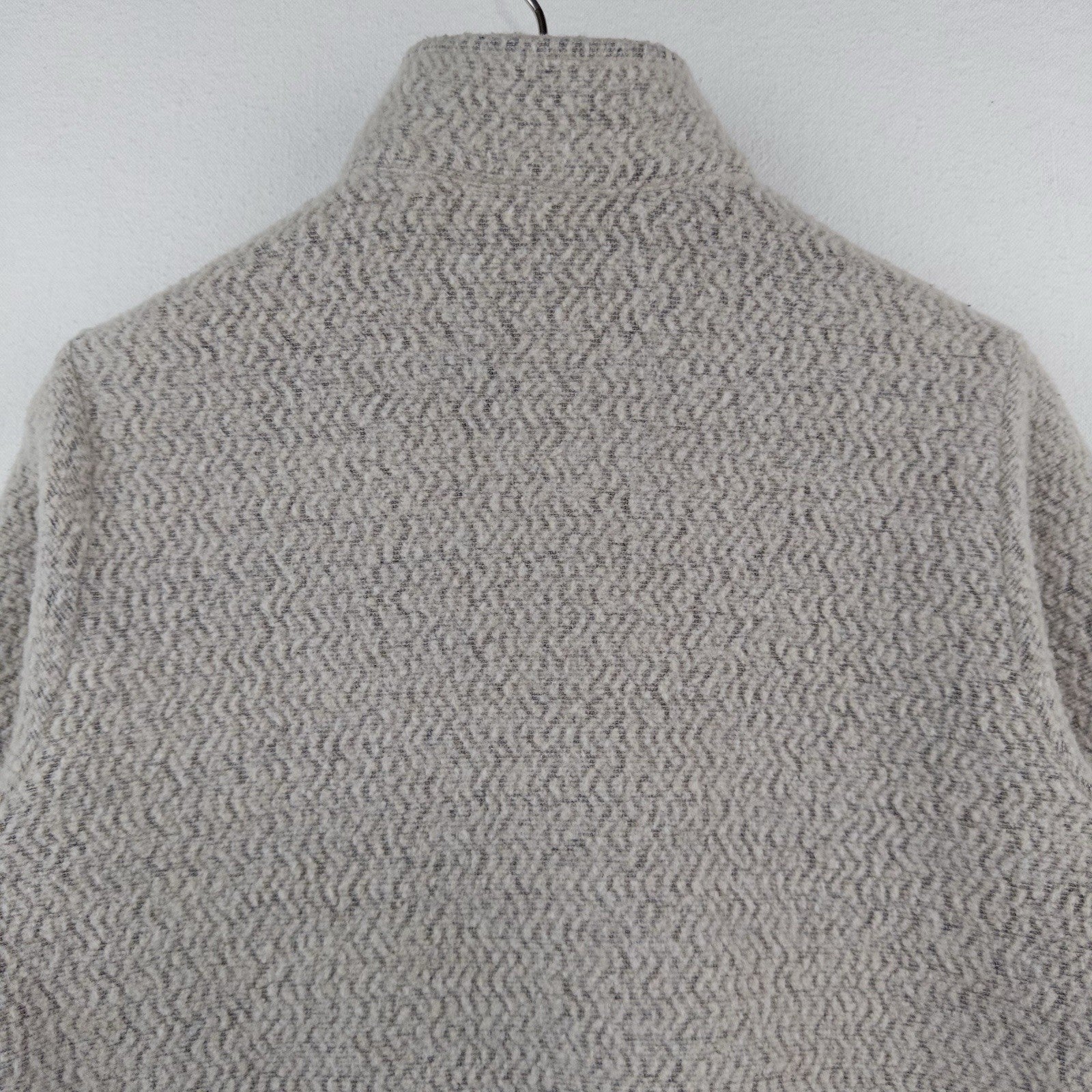 Patagonia Woolyester Women’s M Fleece Jacket Oatmeal Wool Blend Full Zip