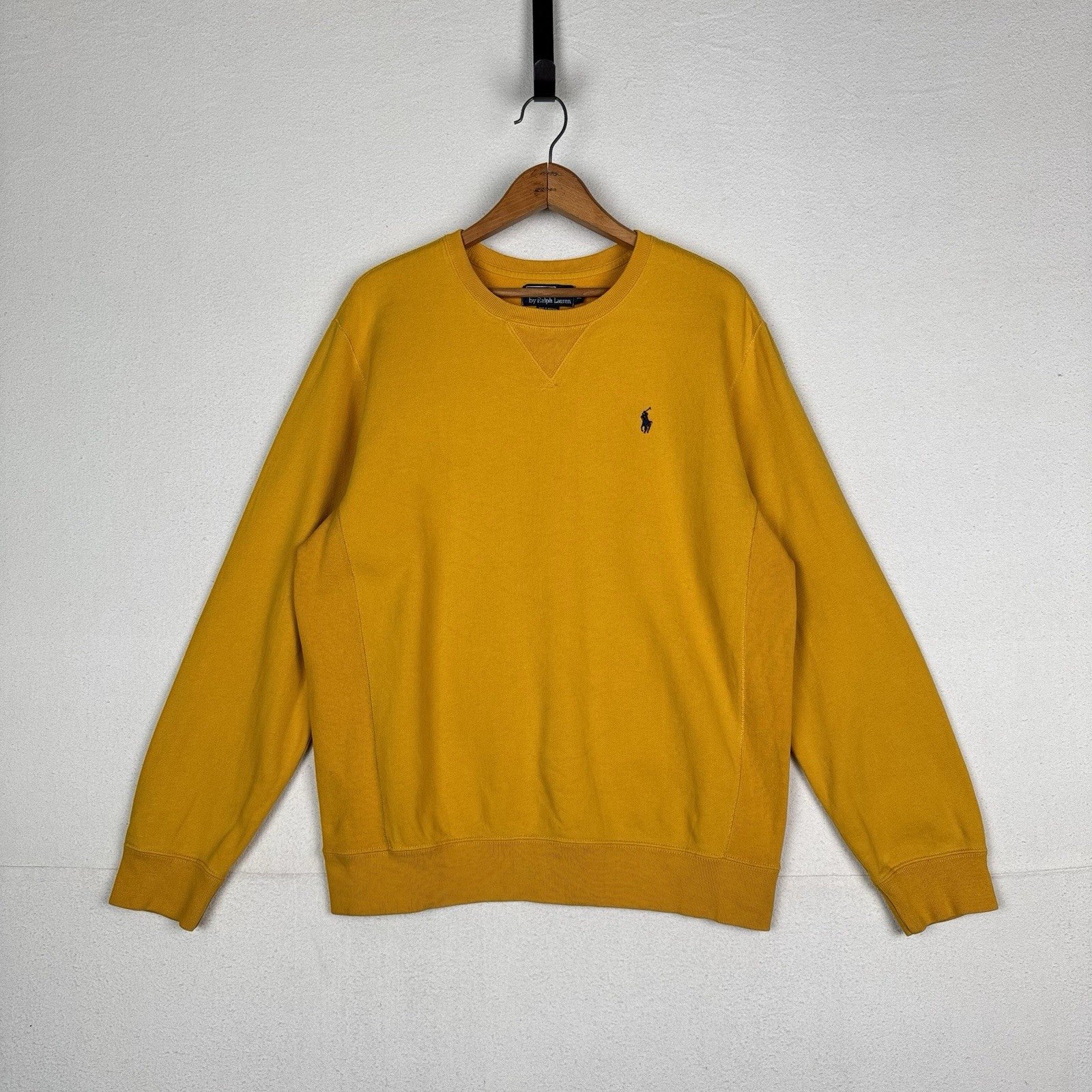 Vintage 90’s Polo Ralph Lauren Pony Sweatshirt Crewneck Size M Yellow *Read