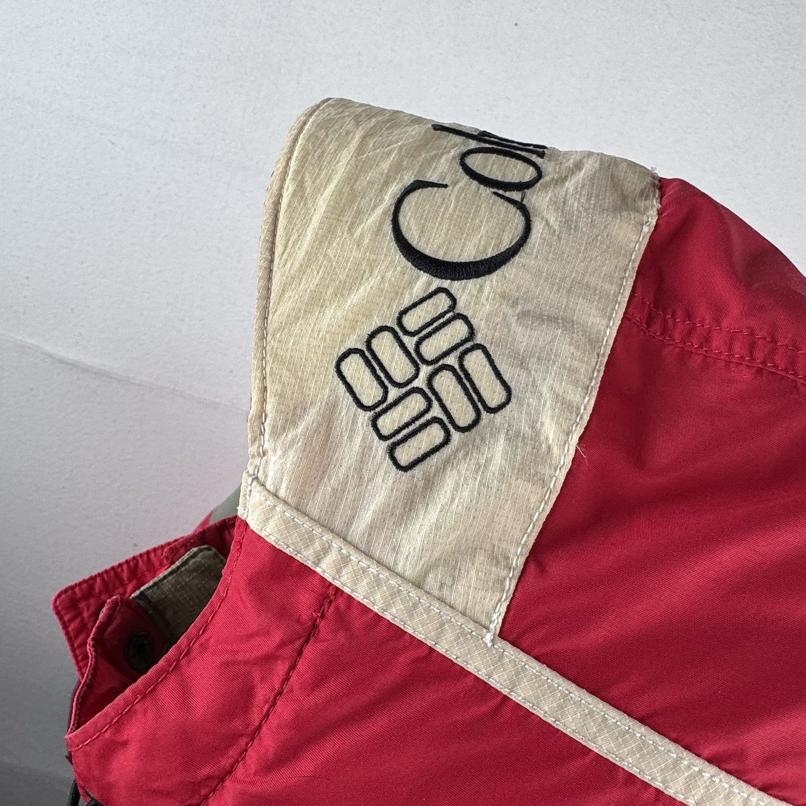 90’s Vtg Columbia Sportswear Portland Women's Large Red Hooded Parka Jacket Coat