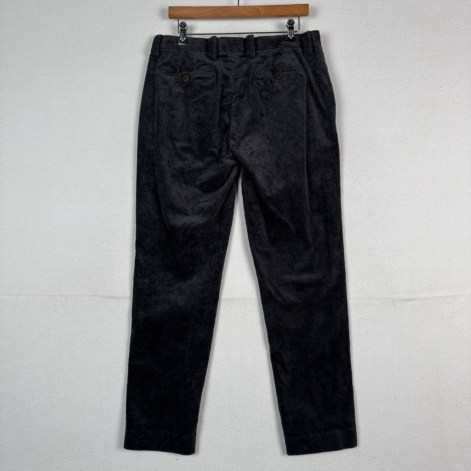 Brooks Brothers Milano Fit Corduroy Straight Leg Pants Men’s 34x32 (34x30) Grey