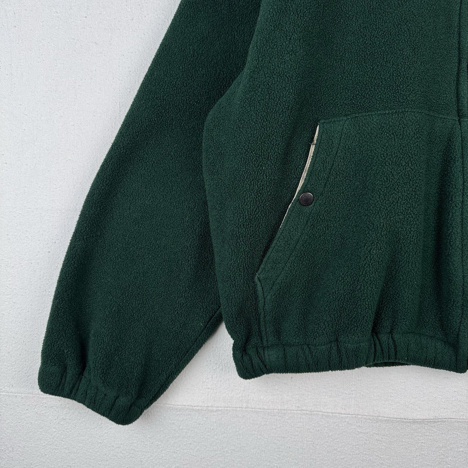 90’s Vintage Ralph Lauren Polo Sport Men’s M Green Fleece Harrington Jacket USA