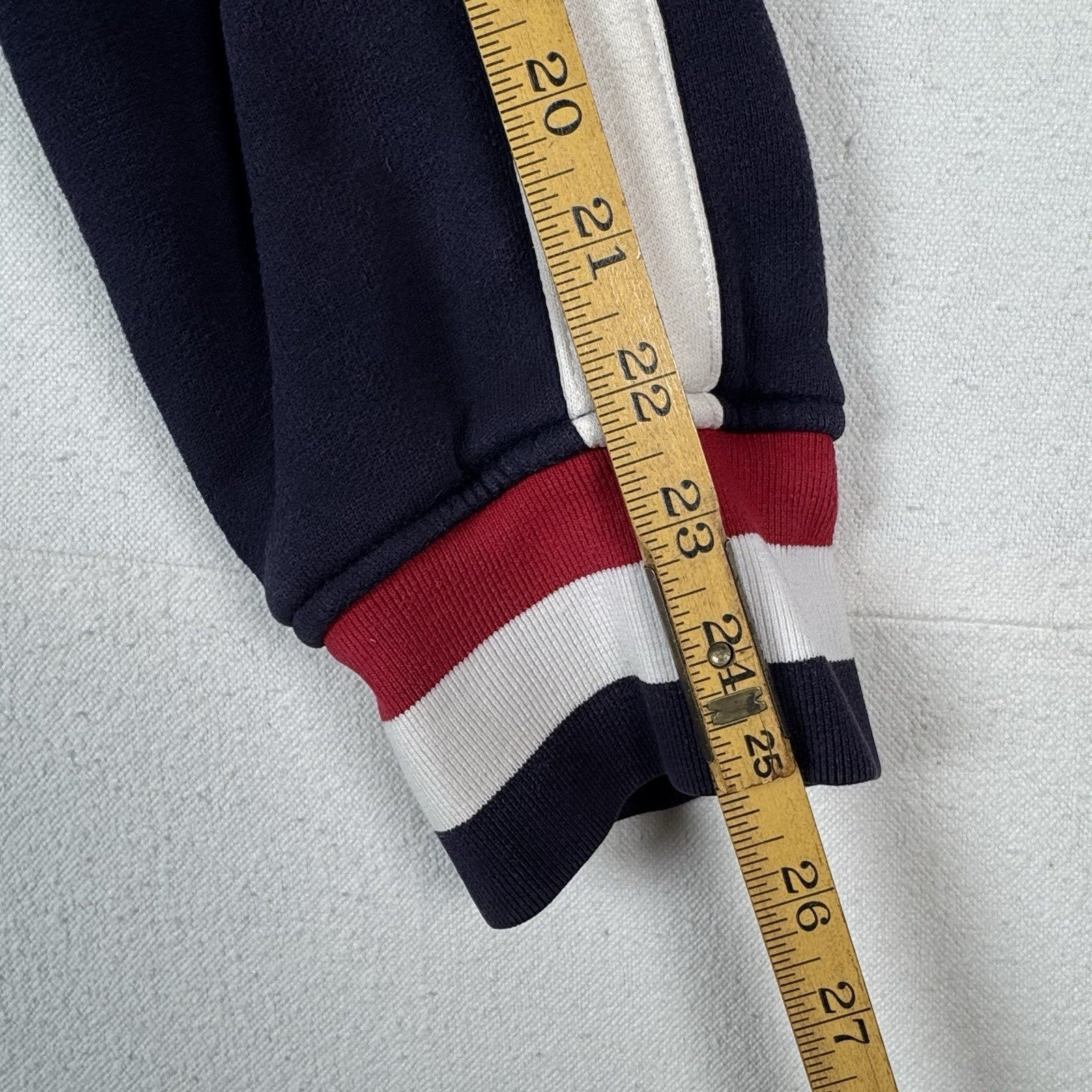 Vtg Polo Ralph Lauren Men L Blue Waffle Lined Track Jacket Heavyweight *Read