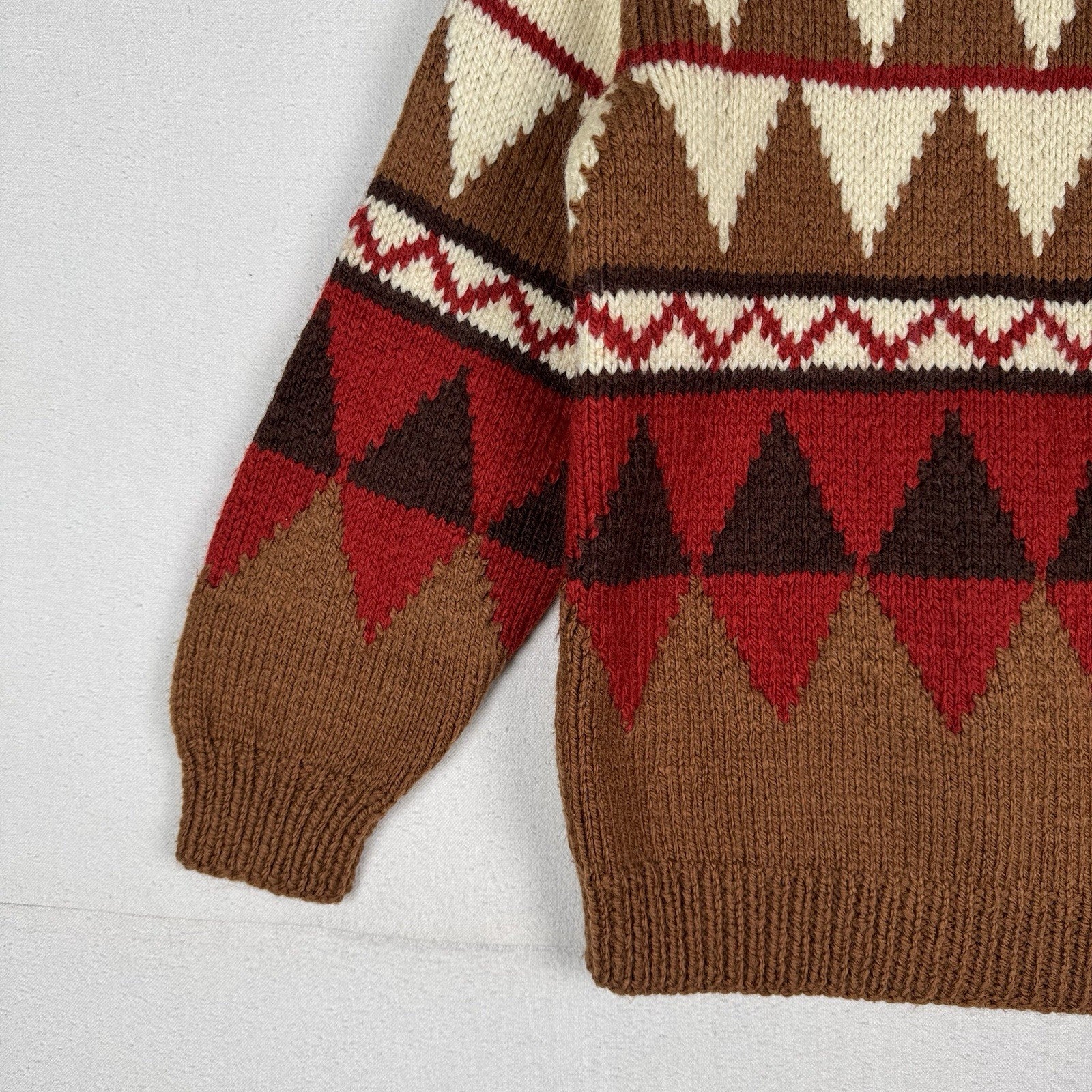 Handmade Elsamanda Southwestern Style Turtleneck Sweater M/L  (Chest/P2P: 19”)