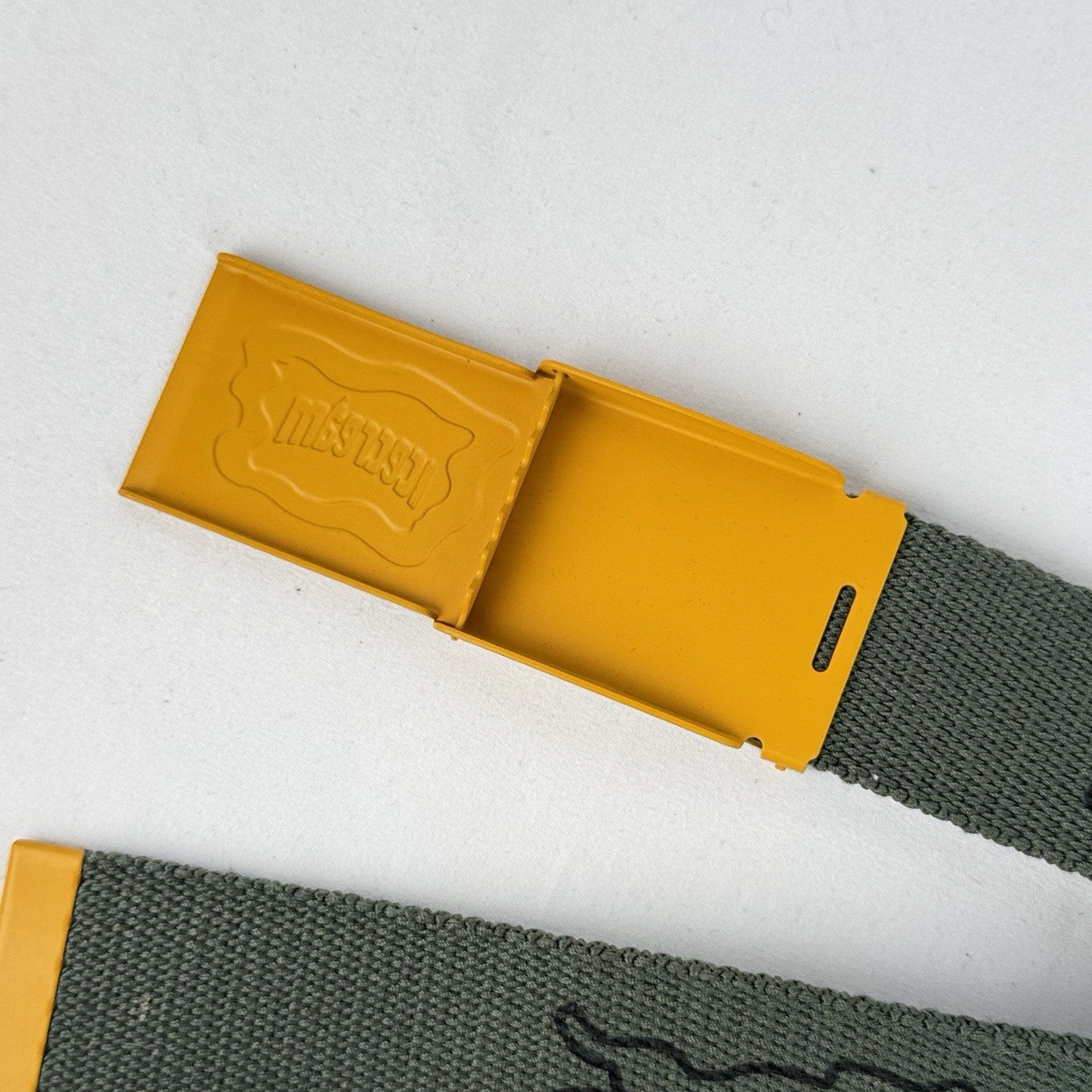 Billionaire Boys Club x Ice Cream Green Running Dog Nylon Belt Metal Buckle 52”
