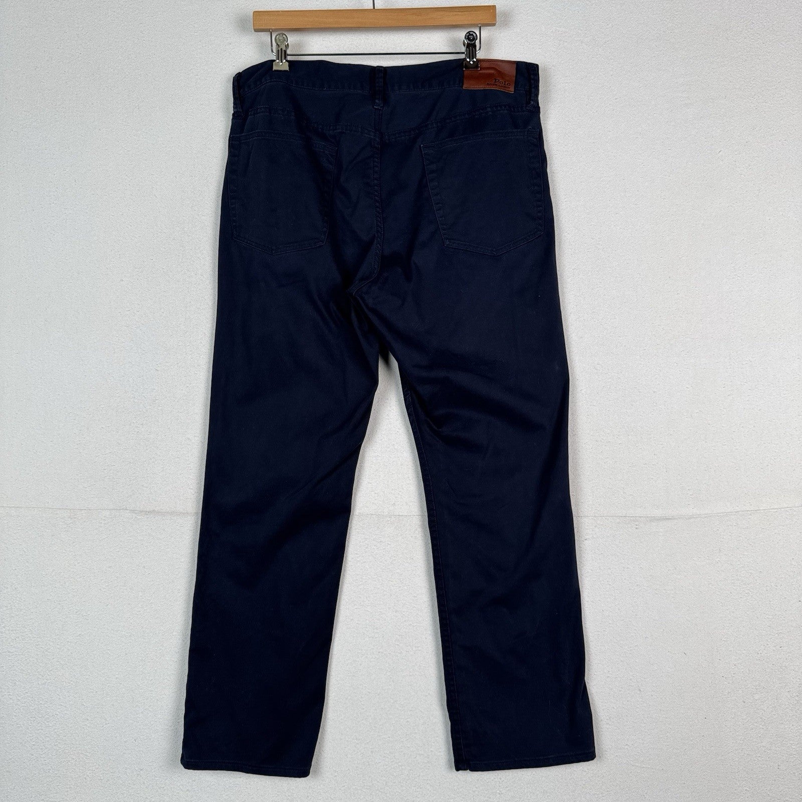 Polo Ralph Lauren 5 Pocket Chino Pant Men 36x30 Navy Blue (36X 29)