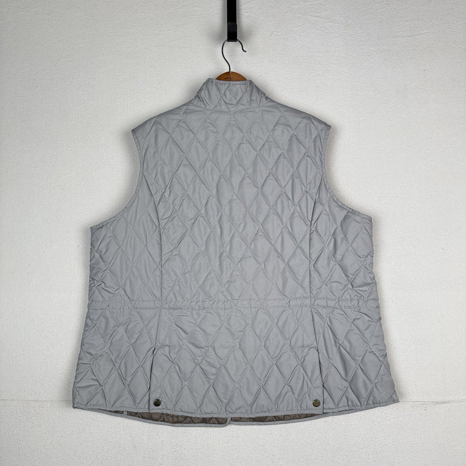 Eddie Bauer Women’s 3X Grey EB550 Premium Goose Down Cold Weather Vest