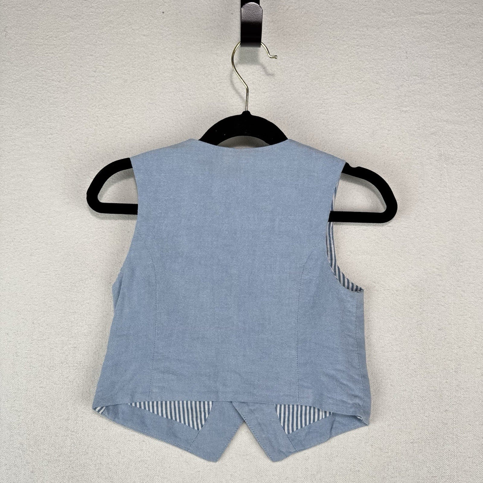 H&M Boys 3-piece Blue Suit Pants 5-6Y, Vest 3-4Y, Blazer 5-6Y *Read