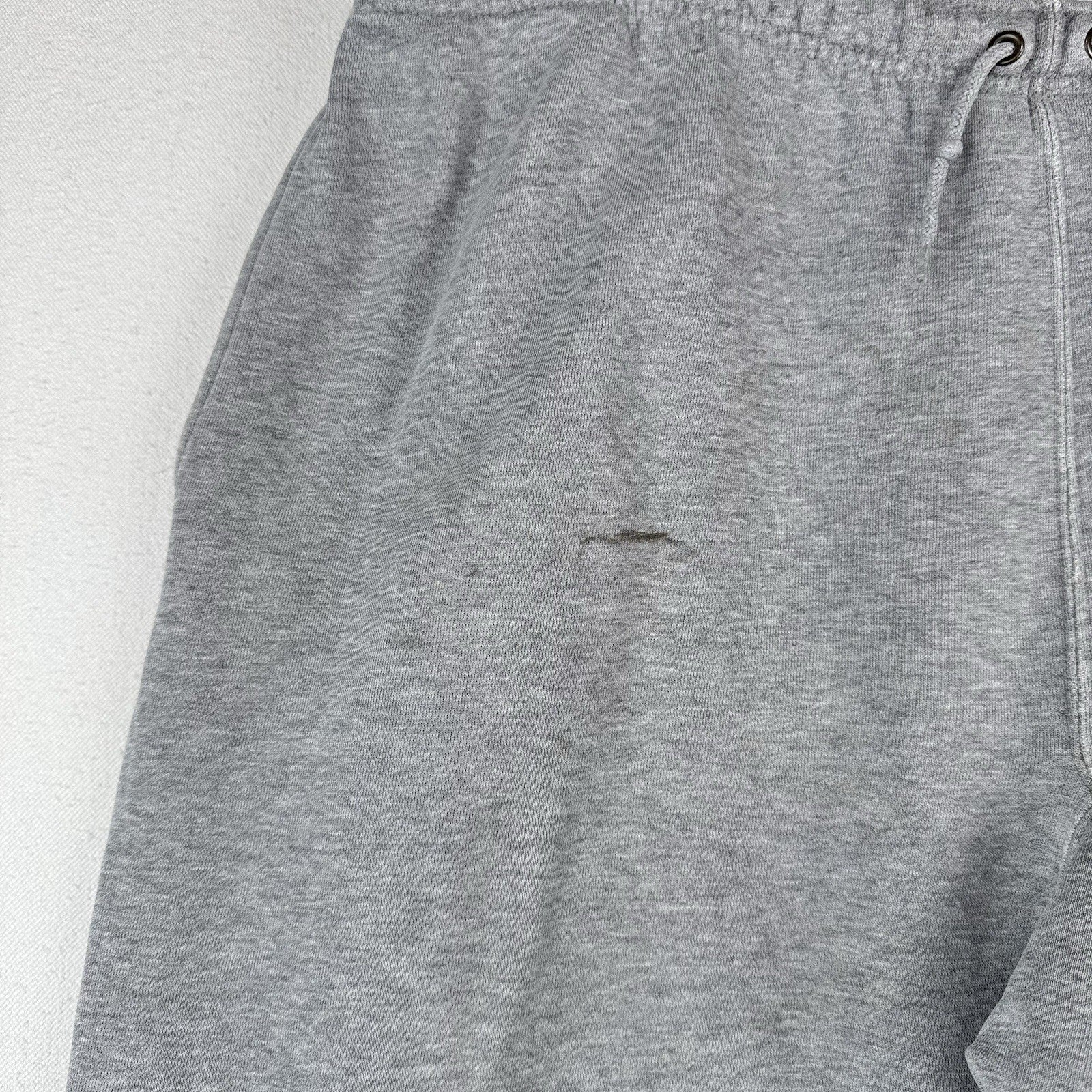 90's Vintage Polo Ralph Lauren Men's M Gray Sweatpants Relaxed Fit *Distressed