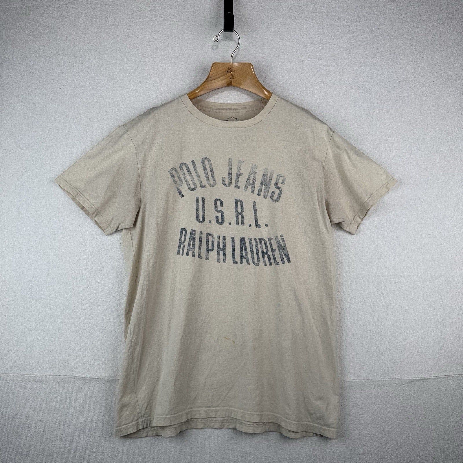 Polo Jeans U.S.R.L. by Ralph Lauren Military Tee Men’s M Graphic *Distressed