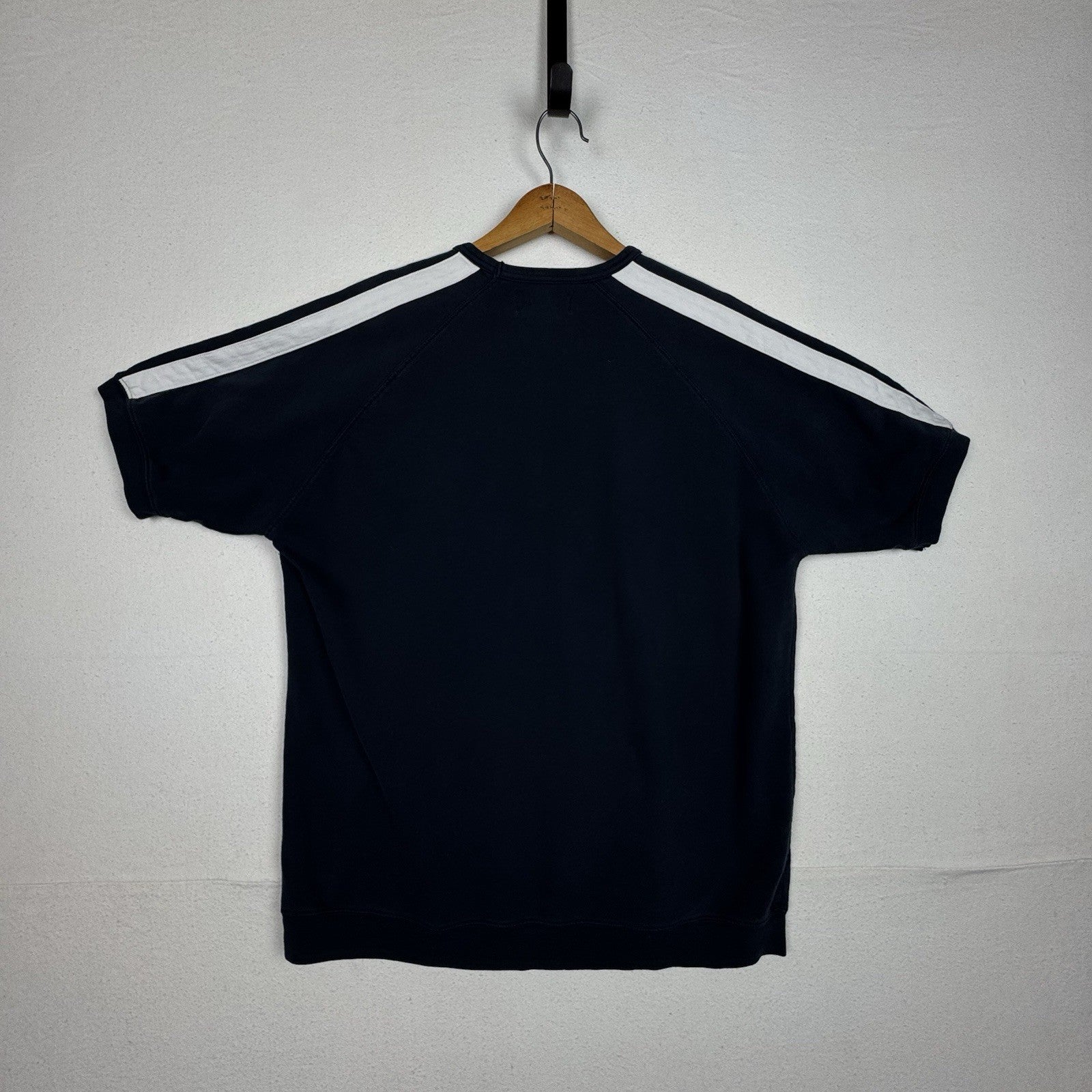 VTG 90'S Chaps Ralph Lauren Short Sleeve Sweatshirt Palm Trees Size Large Blue