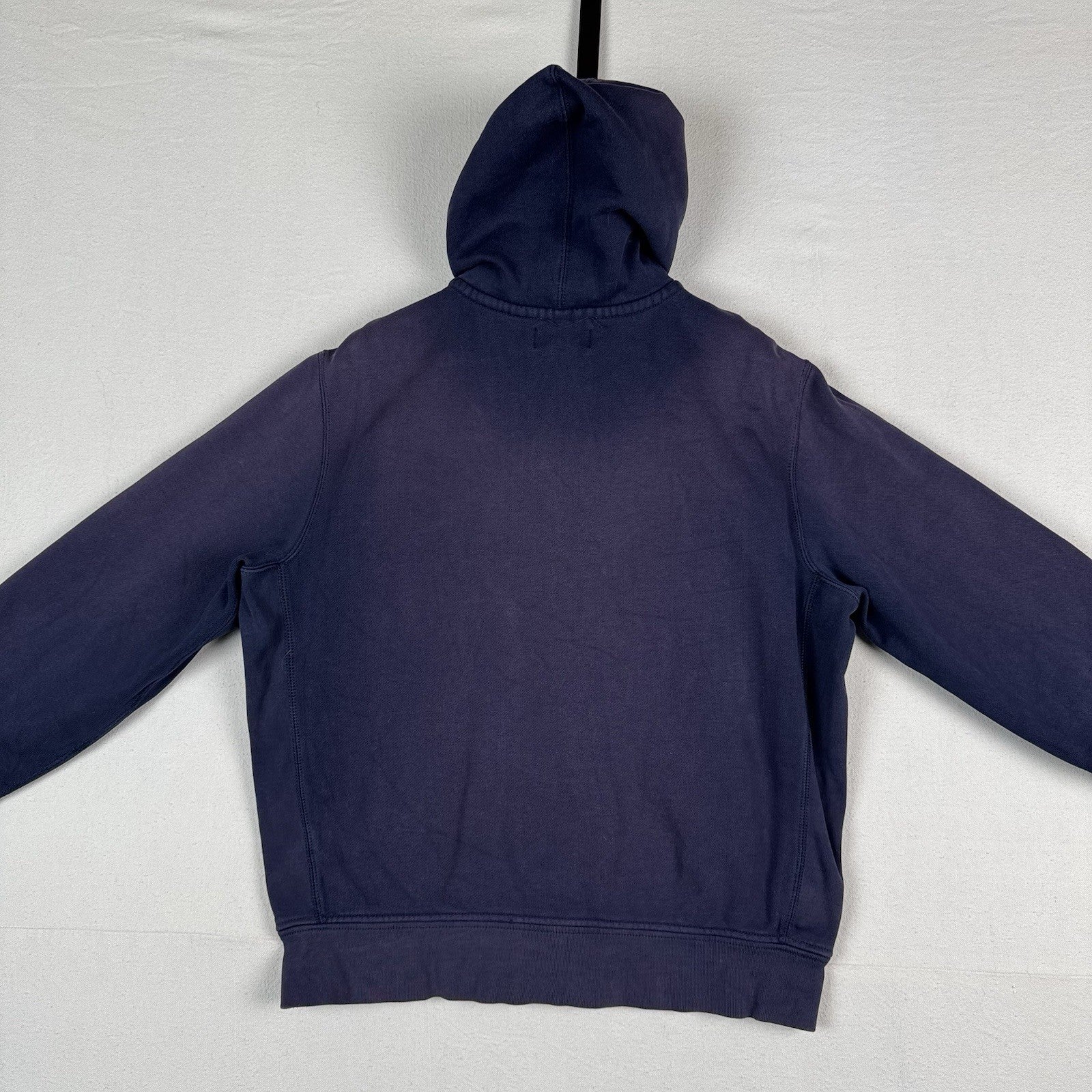Vtg Polo Ralph Lauren Full Zip Men’s XL Thermal Hoodie Blue *Sunfaded/Distressed
