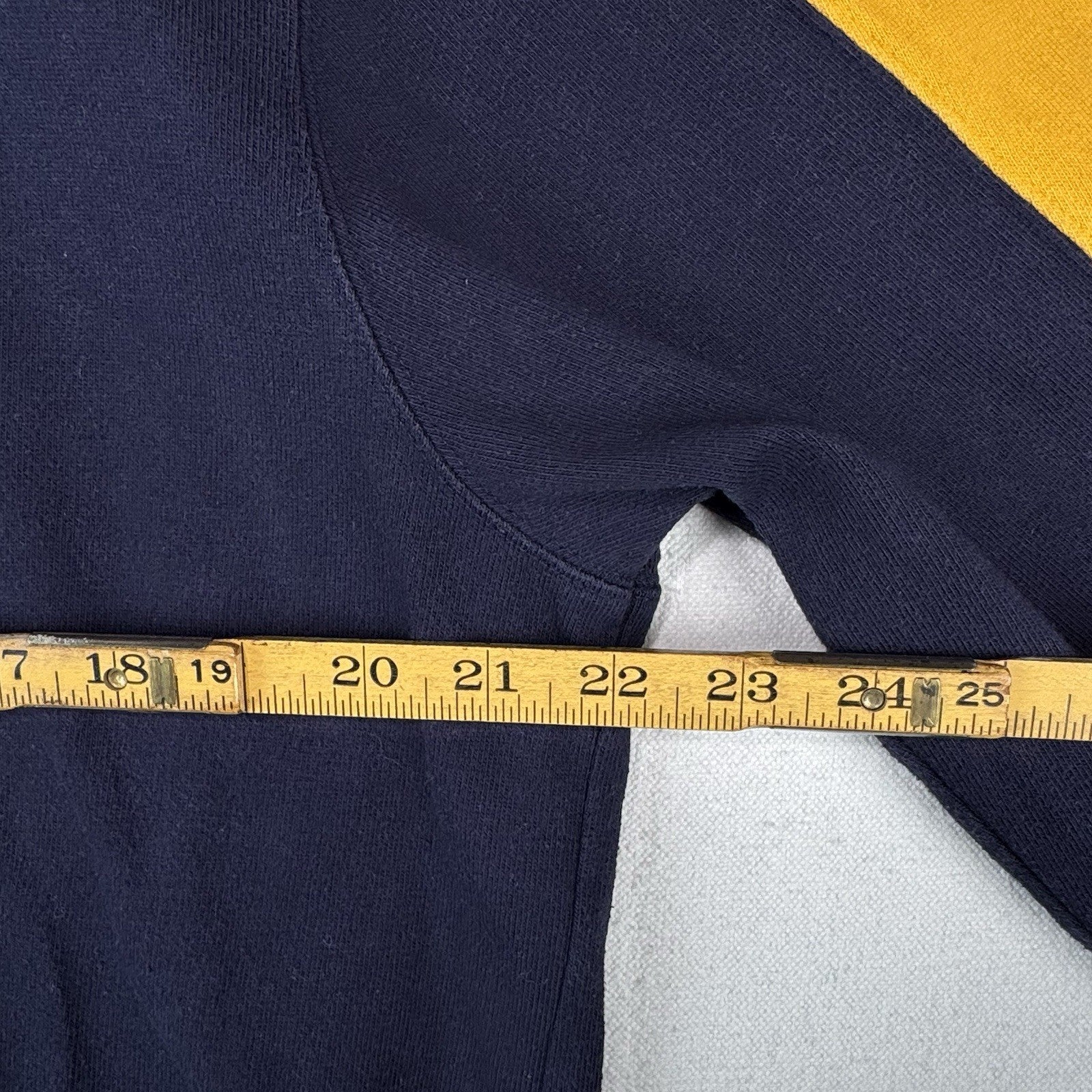 90’s Vtg Ralph Lauren Polo Jeans Co Men’s L Sweatshirt Blue Yellow Made In USA