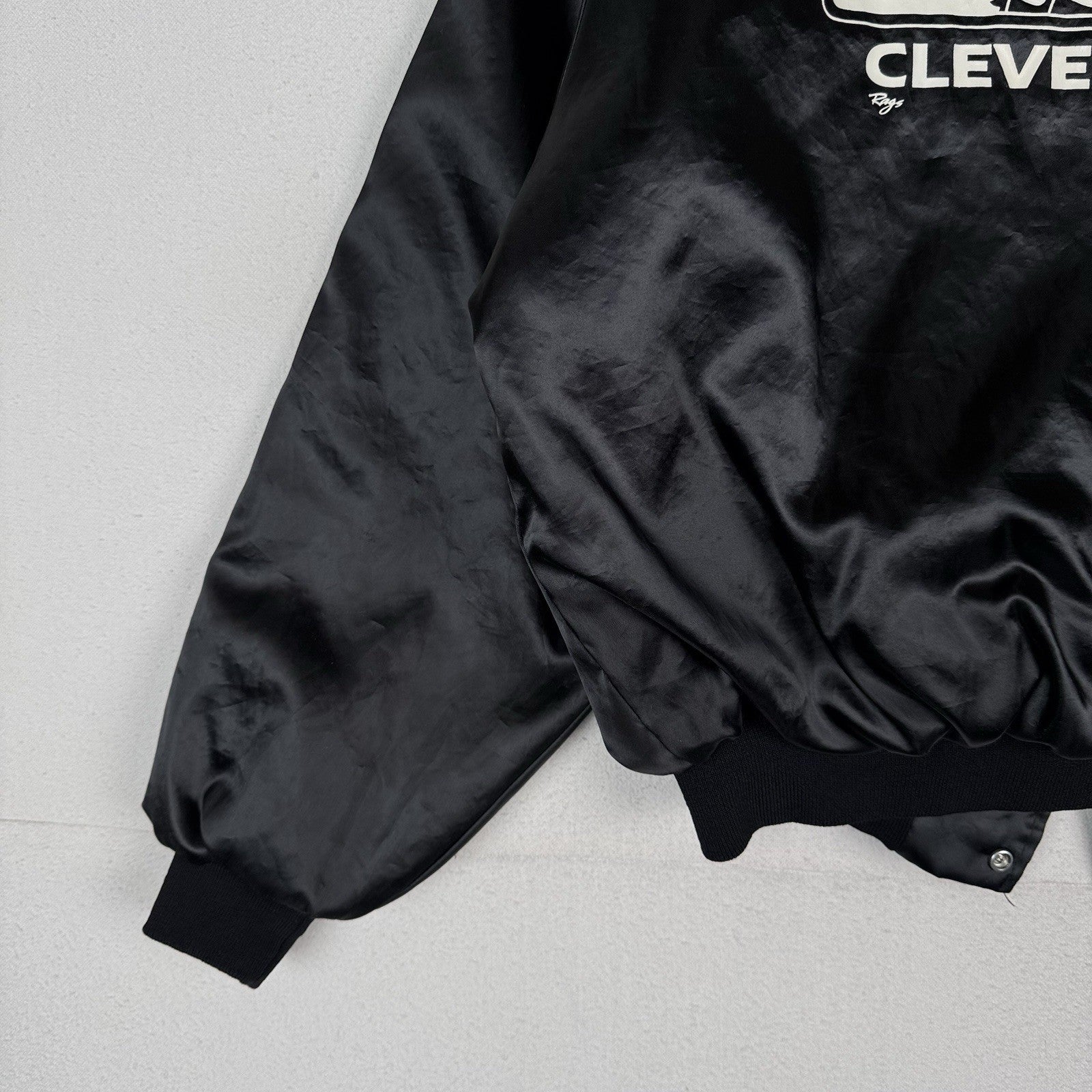 Vtg United Brotherhood Of Carpenters Local 212 XL Black Satin Jacket Made In USA