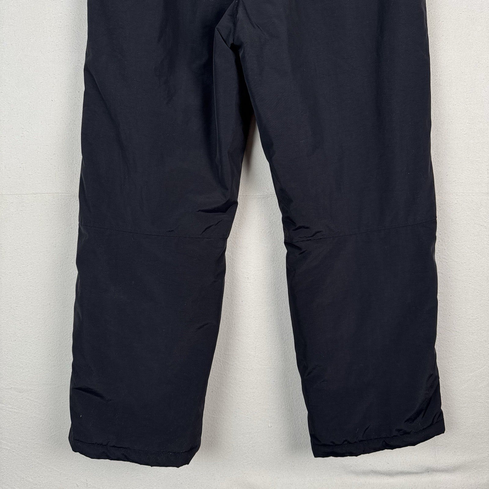 Lands’ End Insulated Snow Pants Womens 16 Black Lined Pockets Winter Waterproof