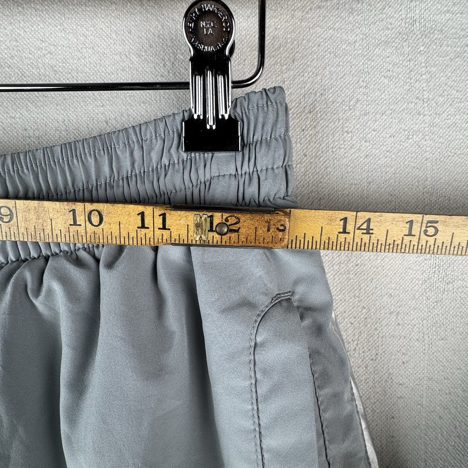 Vintage Nike Dri Fit Track Pants Mens M Gray Polyester Mesh Lined Ankle Zip