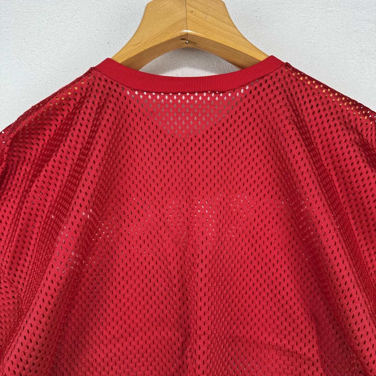 90’s Vintage Champion Nebraska Men’s L Football Practice Jersey Cropped Fishnet
