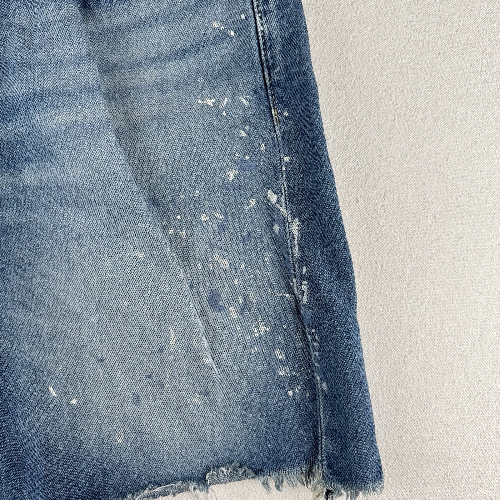Polo Ralph Lauren Classic Fit Denim Shorts Men’s 32x8 Distressed Paint Splatter