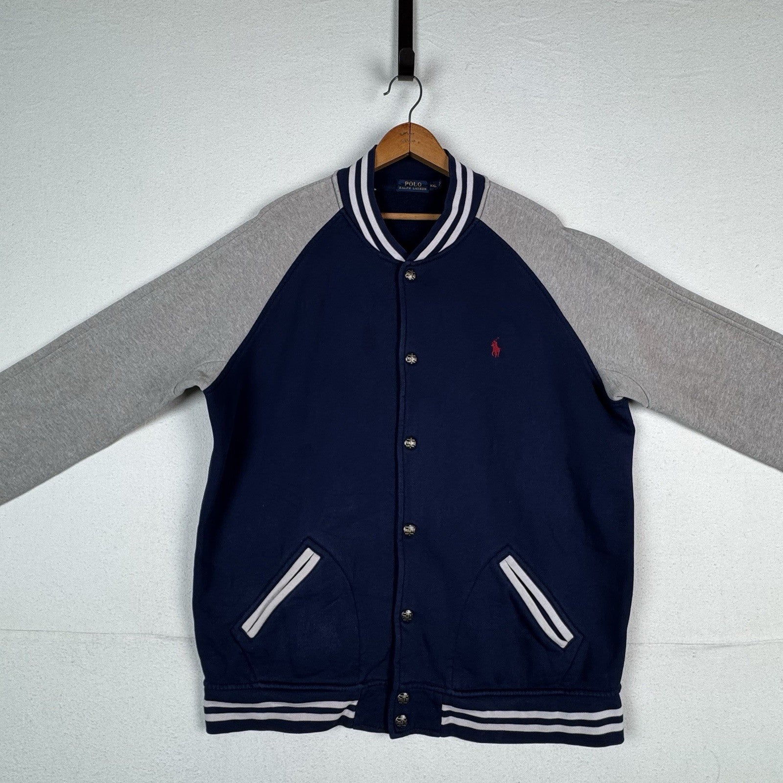 Polo Ralph Lauren Madison Ave Fleece Baseball Jacket Limited Edition XXL *Read