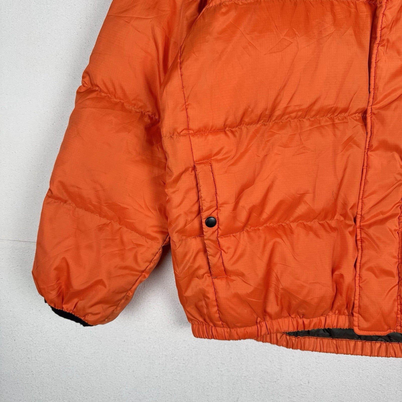 Vtg 90’s Ralph Lauren Polo Jeans Co Puffer Jacket XL Goose Down Outerwear Orange